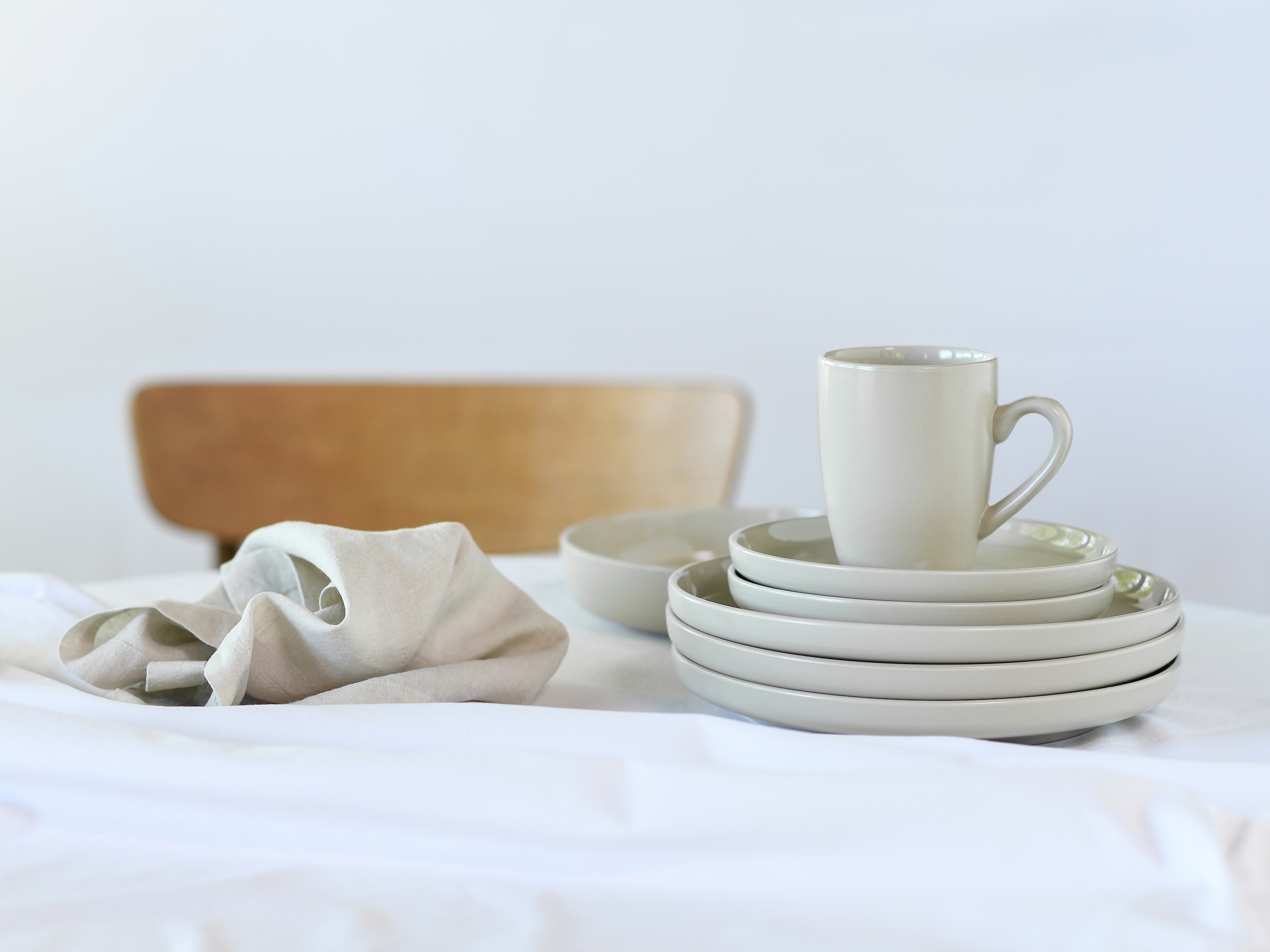 LeGer Home by Lena Gercke Kombiservice »Geschirr-Set, Service Liliane« skandinavische, minimalistische Formensprache, 16 Teile
