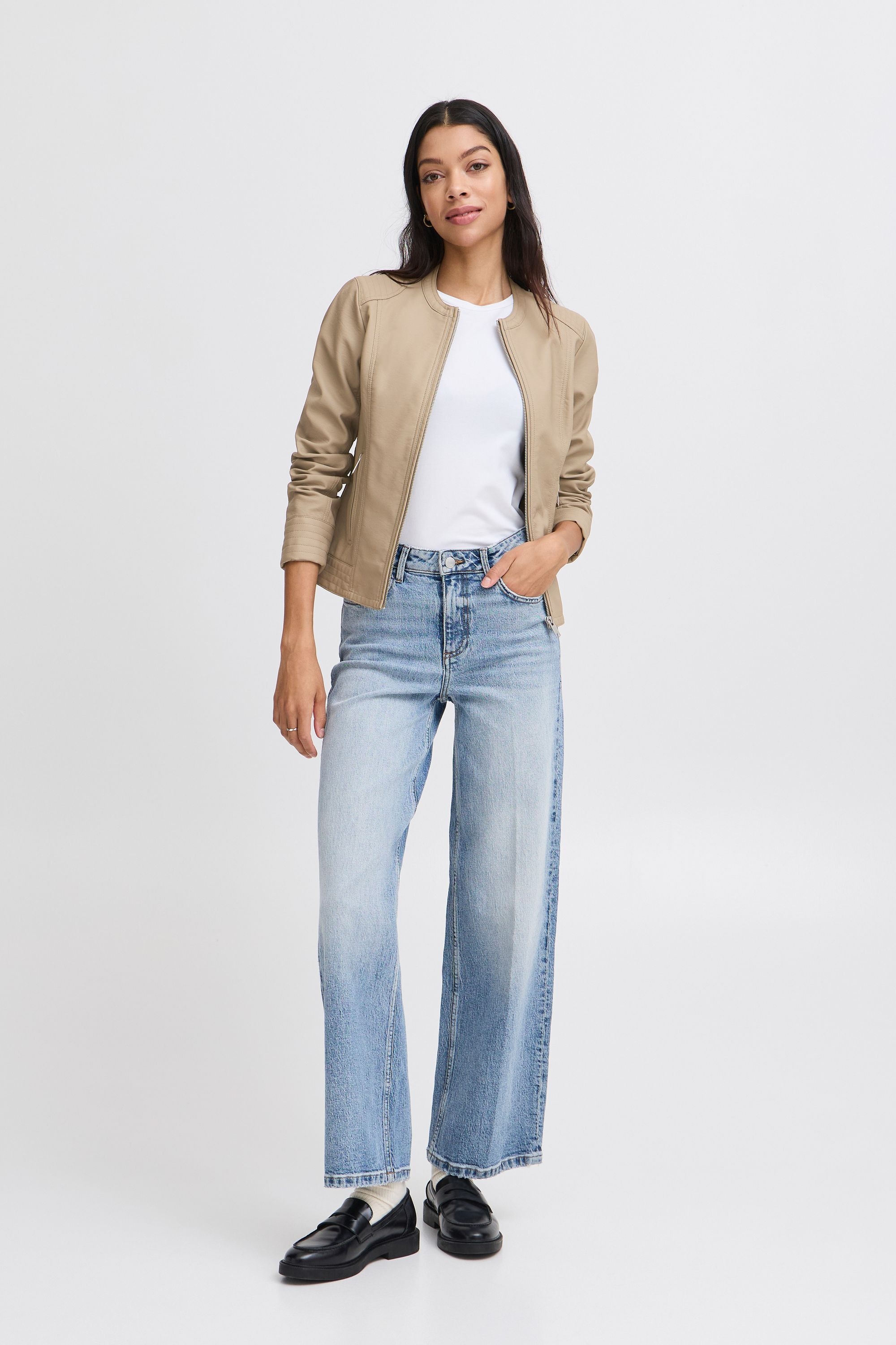 b.young Lederimitatjacke »Lederimitatjacke BYAcom«, ohne Kapuze