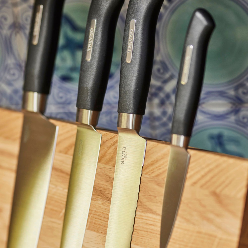 Siena Home Santokumesser »TREVISO«, (1 tlg.), asiatischer Klassiker für Gemüse und Fleisch, 18 cm