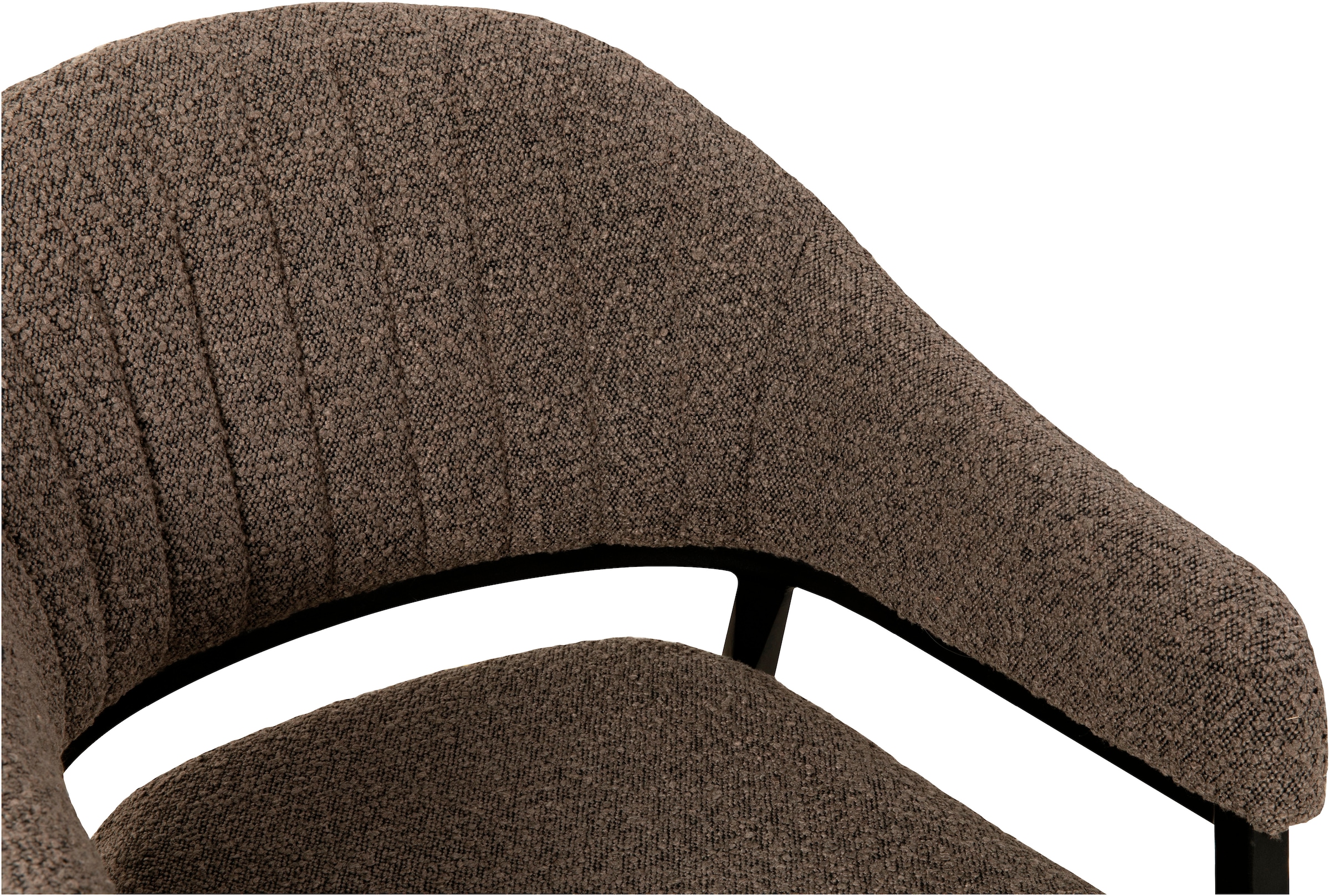 OMG Design Armlehnstuhl »Roma«, (Set), 2 St., Stoff, bequemer Esszimmerstuhl, Polsterstuhl mit Bouclé Bezug