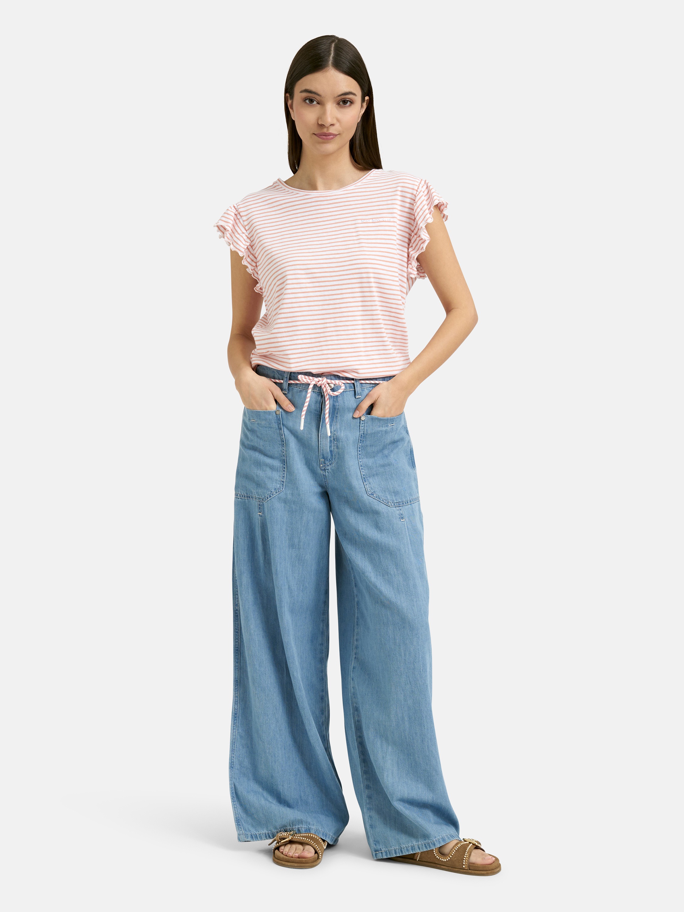 Smith & Soul Weite Jeans mit normaler Leibhöhe