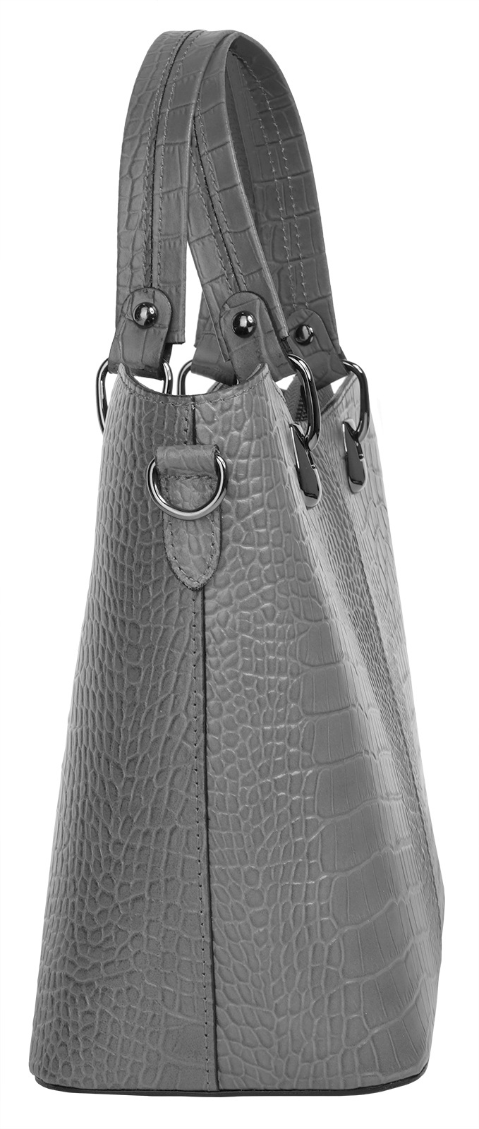 Cluty Henkeltasche, echt Leder, Made in Italy