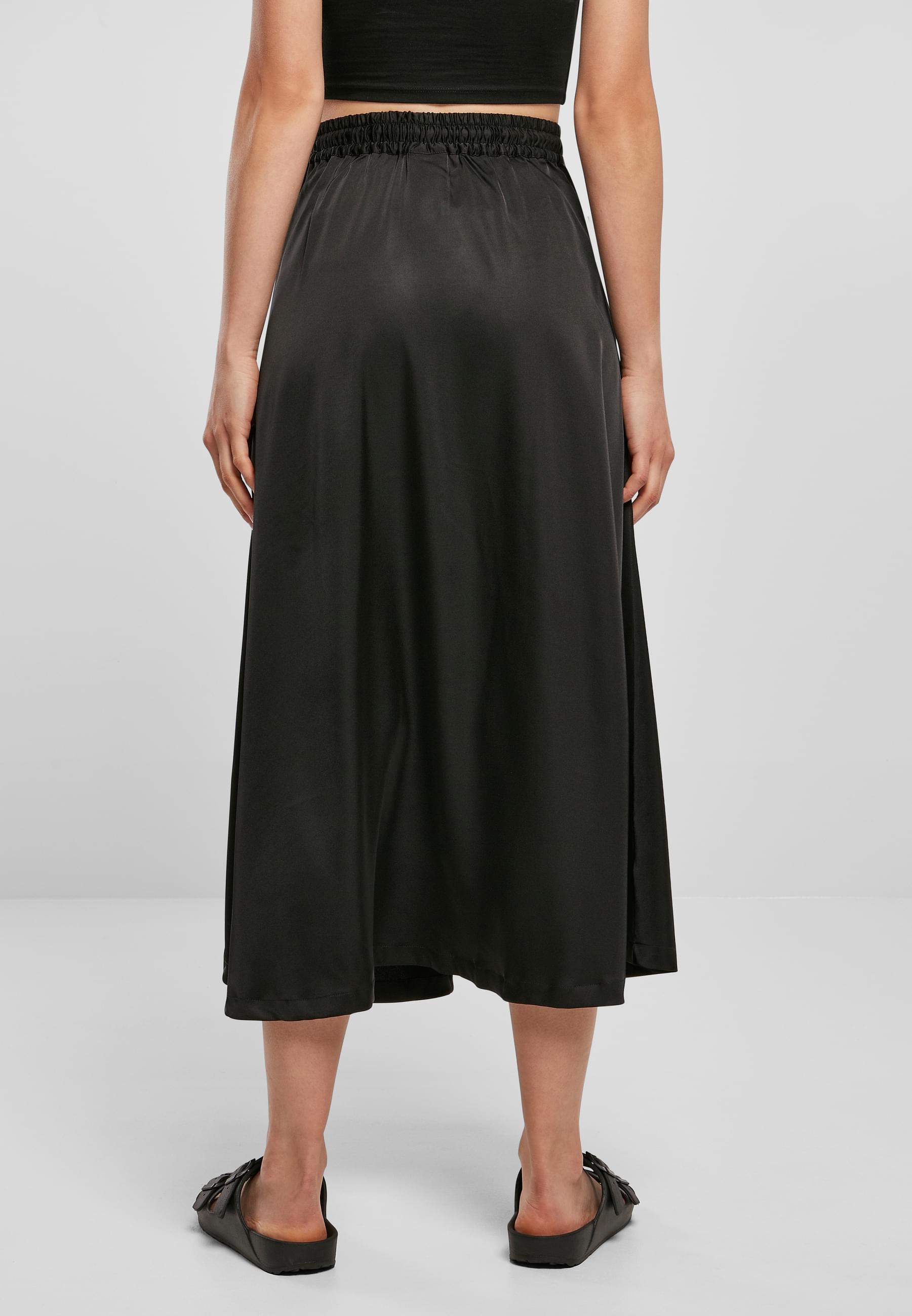 URBAN CLASSICS Sommerrock »Urban Classics Damen Ladies Satin Midi Skirt«, (1 tlg.)