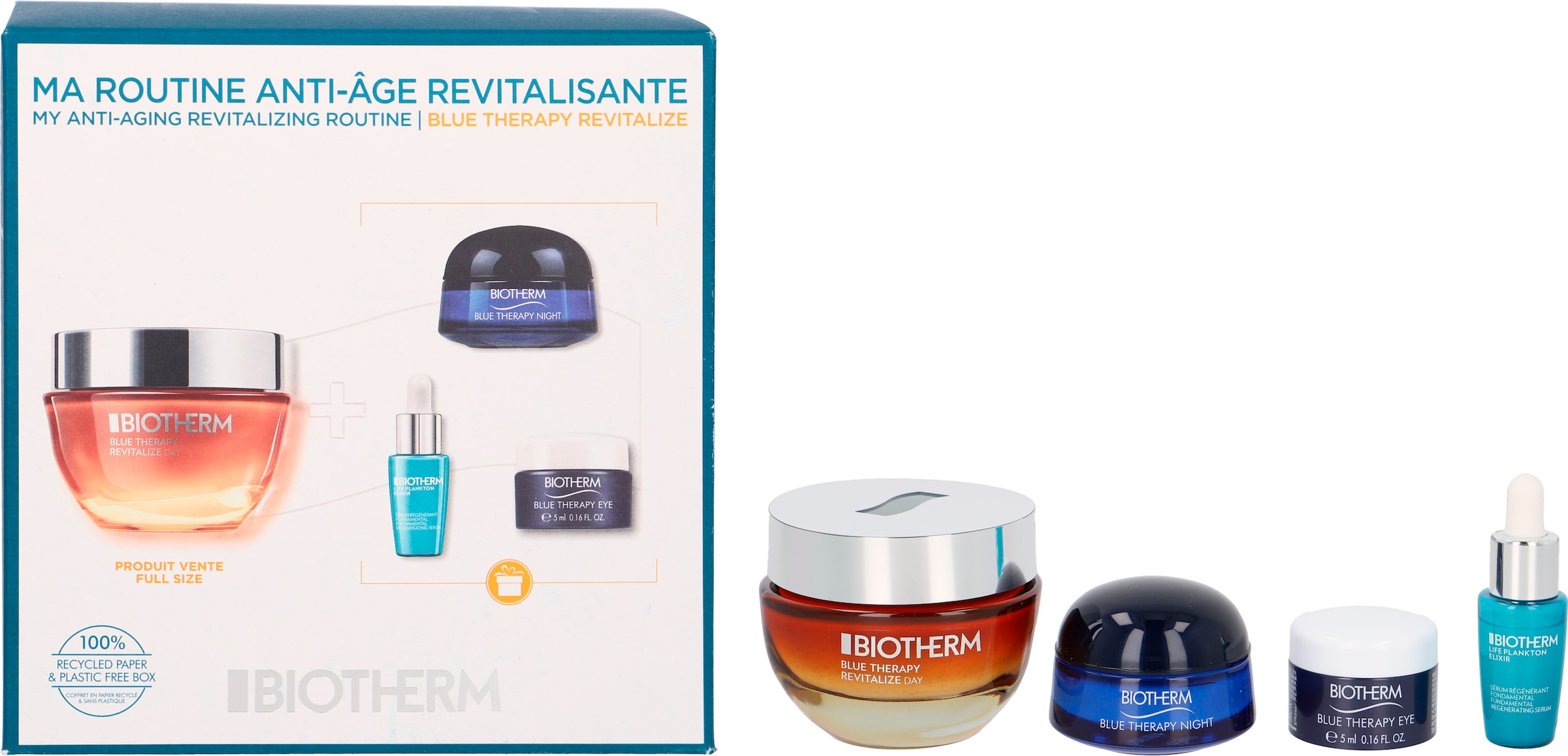 Gesichtspflege-Set »Blue Therapy Revitalize Day Cream Value Set«, (4 tlg.)