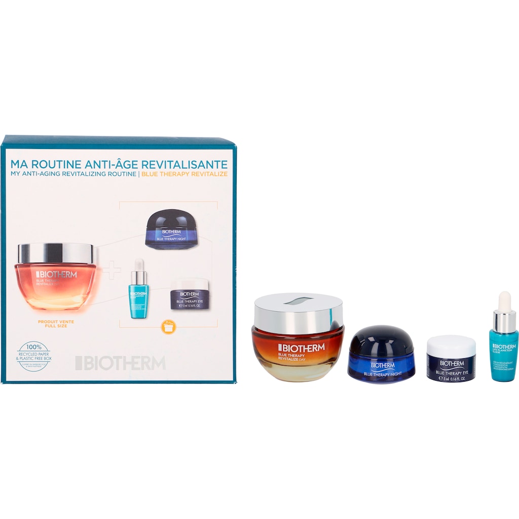 BIOTHERM Gesichtspflege-Set »Blue Therapy Revitalize Day Cream Value Set«, (4 tlg.)