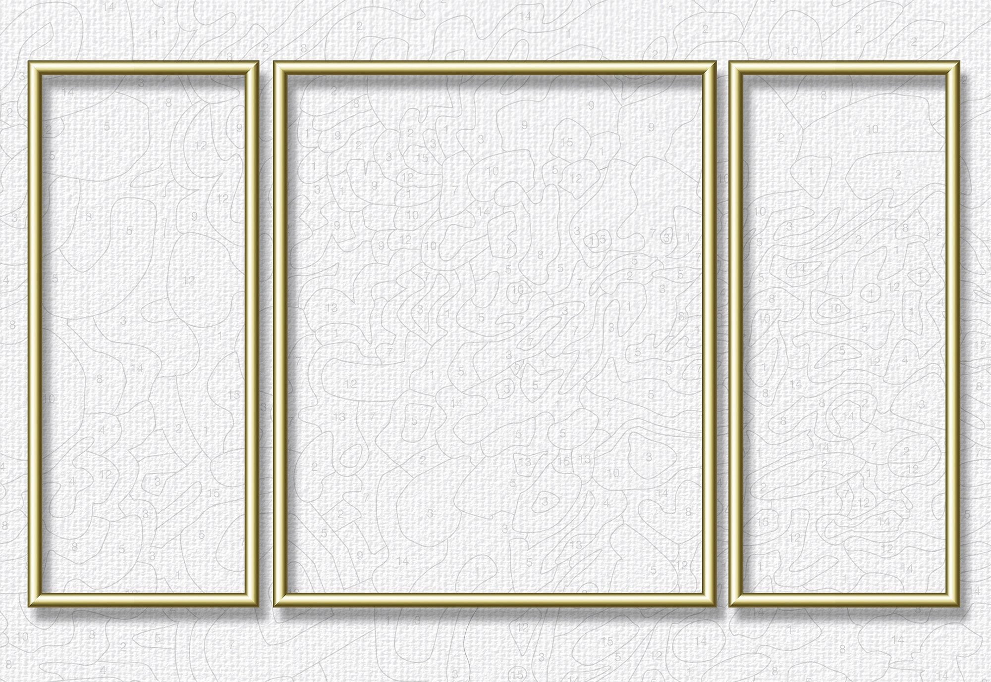 BAUR Zahlen, | Bilderrahmen nach in bestellen 80x50 goldfarben«, Triptychon Made cm, Germany (Set), Schipper »Malen