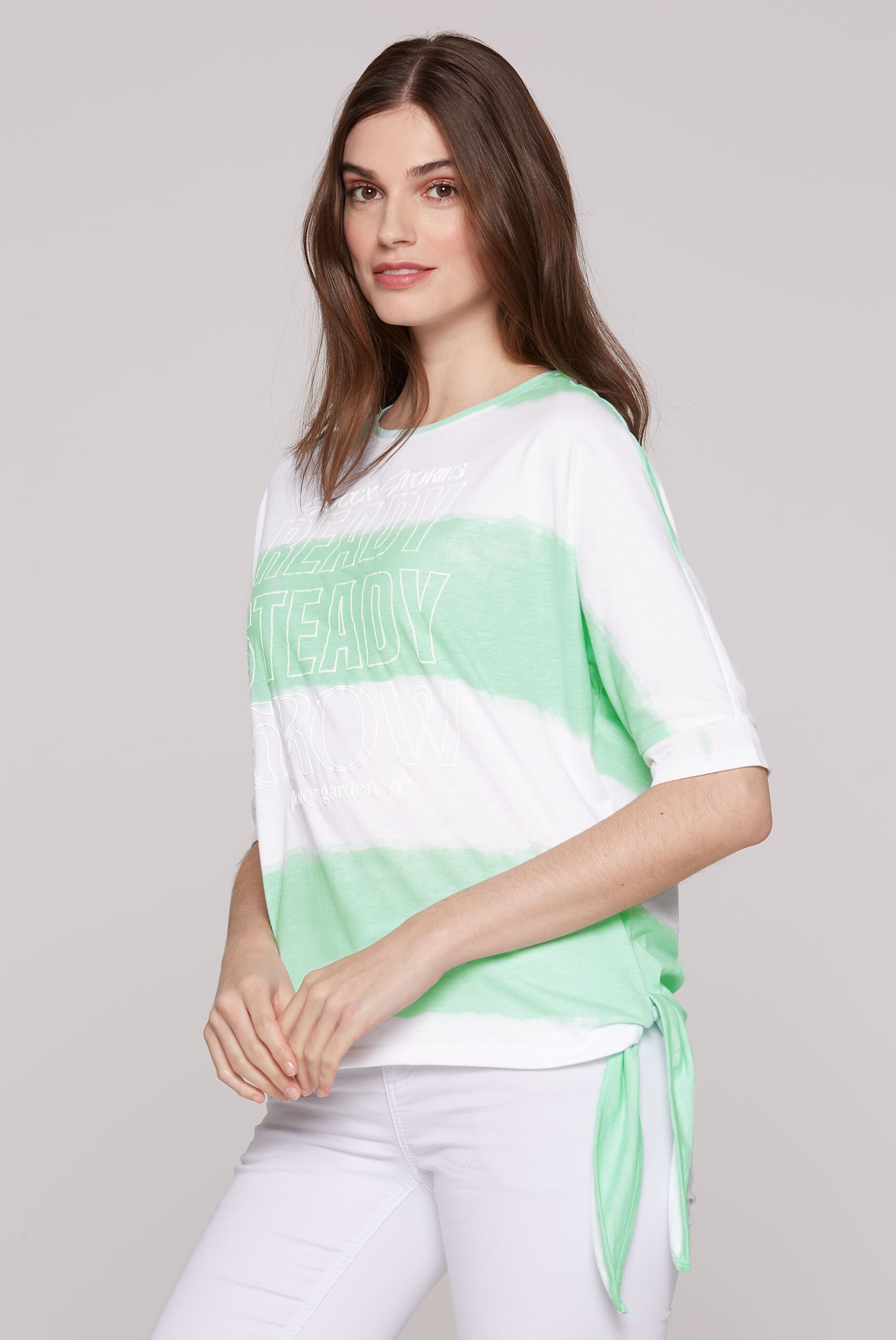 SOCCX Rundhalsshirt, mit Knoten-Saum günstig online kaufen