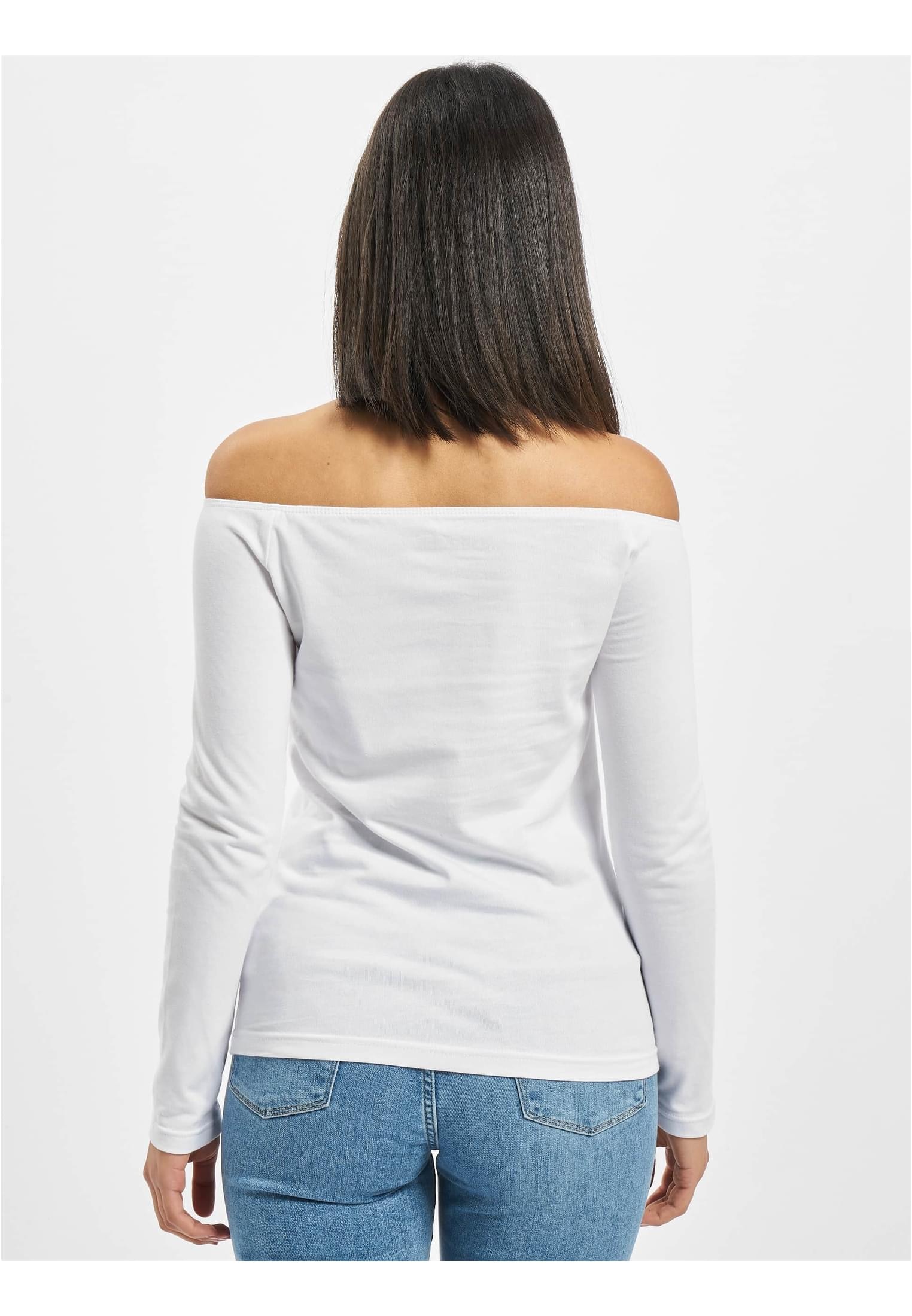 DEF Langarmshirt »DEF Damen Tilda Off Shoulder Longsleeve«, (1 tlg.)