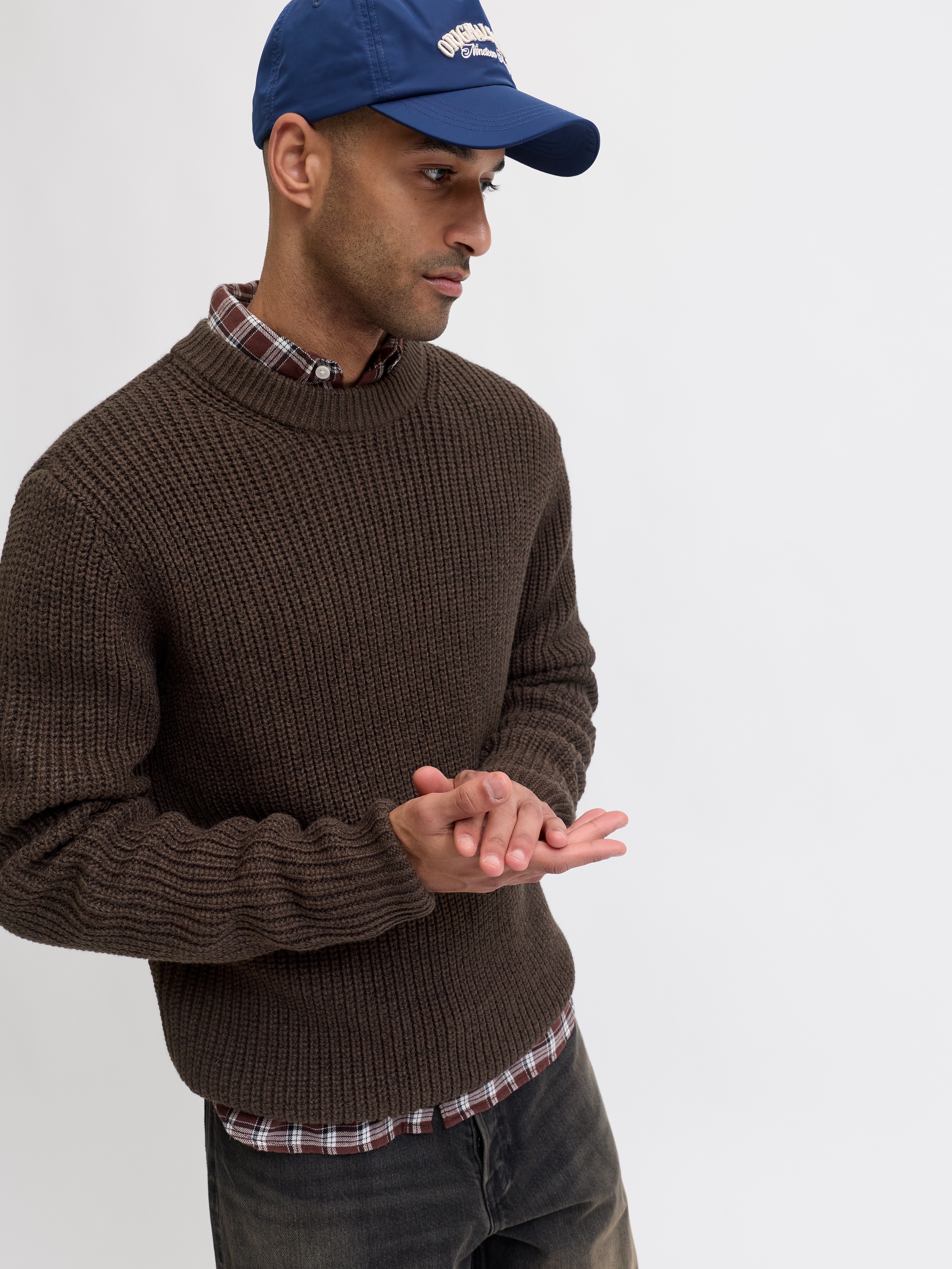 Jack & Jones Strickpullover "JORBLEECKER KNIT CREW NECK BF" günstig online kaufen