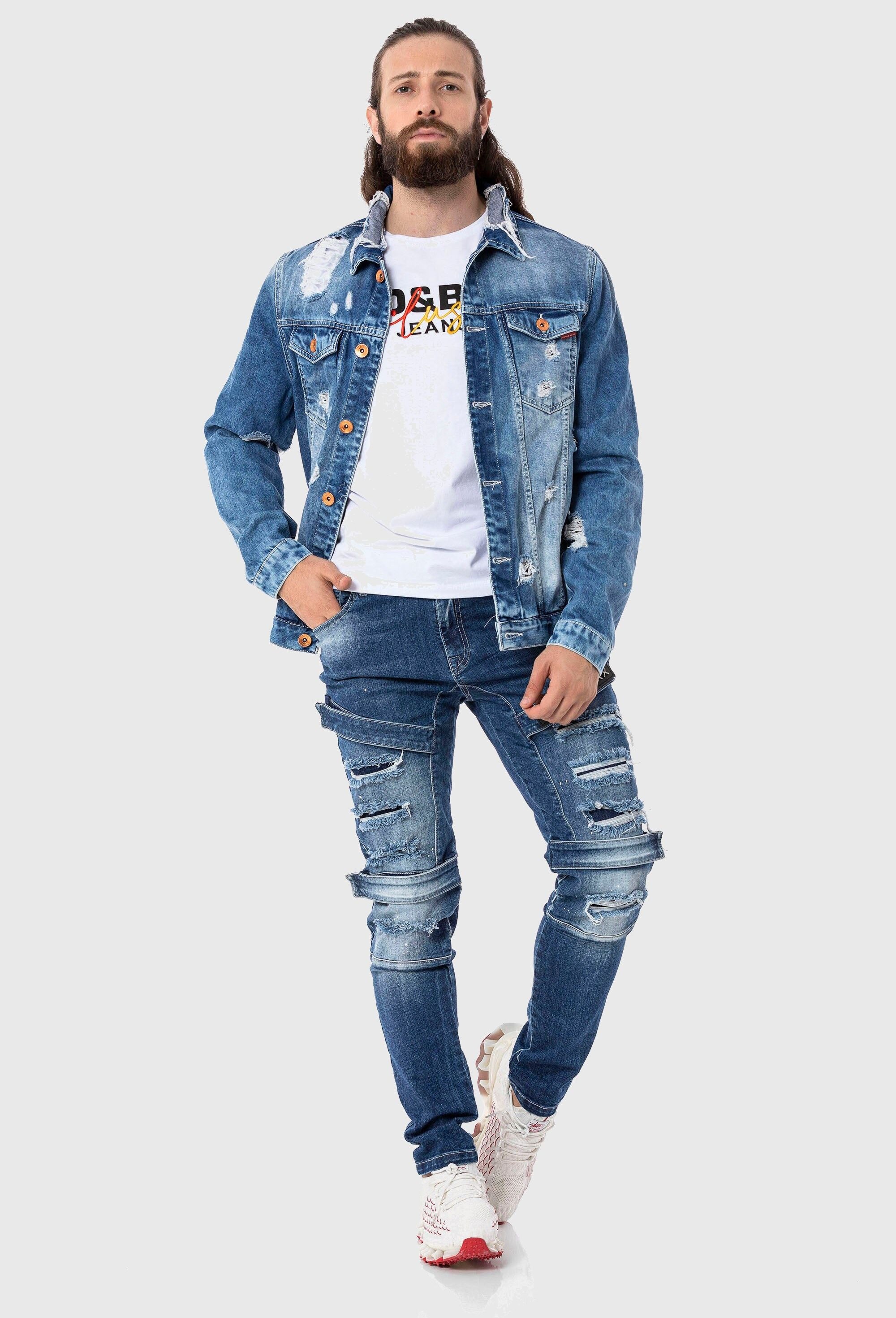Cipo & Baxx 5-Pocket-Jeans "Cipo & Baxx Jeans" im destroyed Look