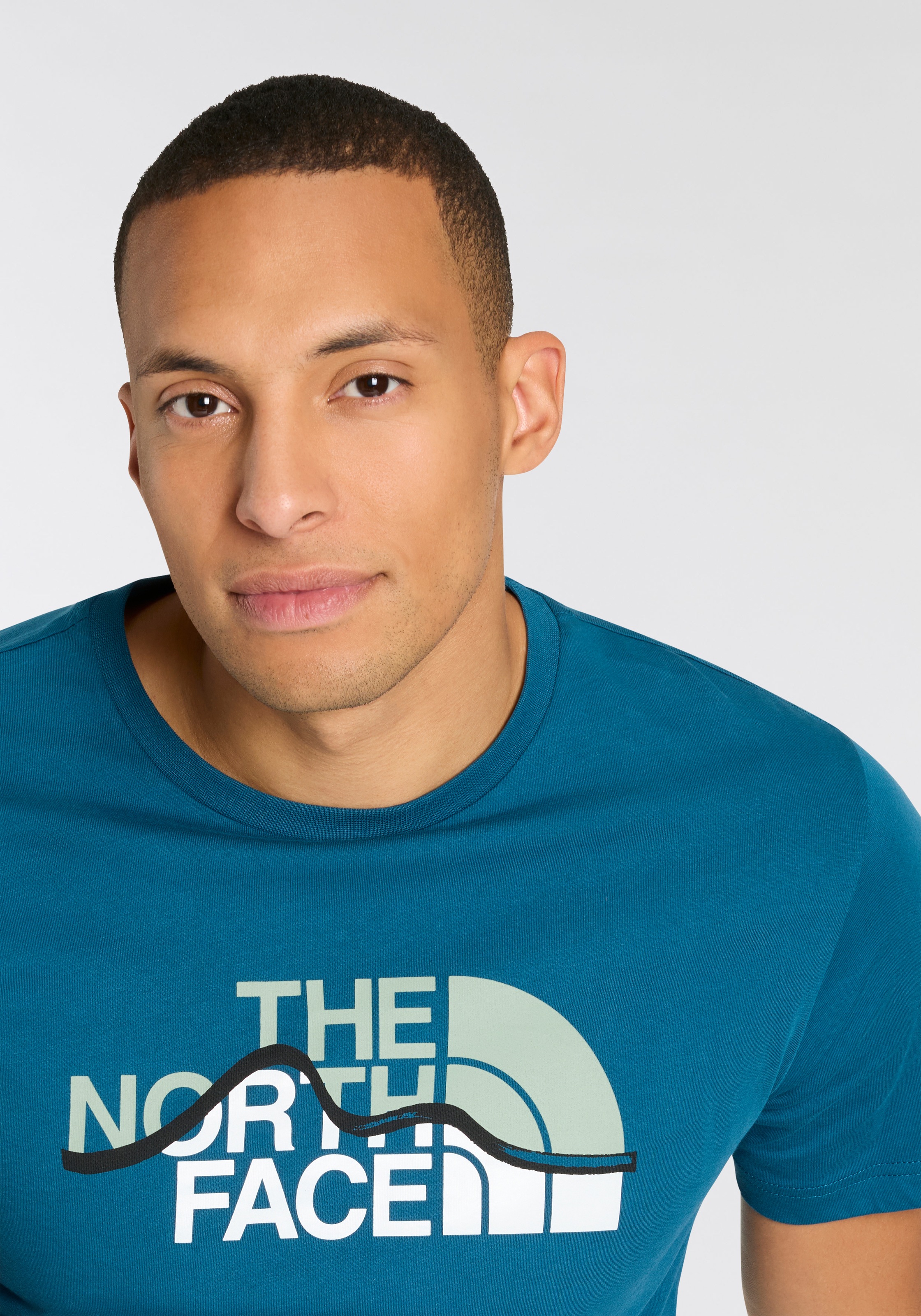 The North Face T-Shirt »M SS MOUNTAIN LINE TEE«, (1 tlg.)