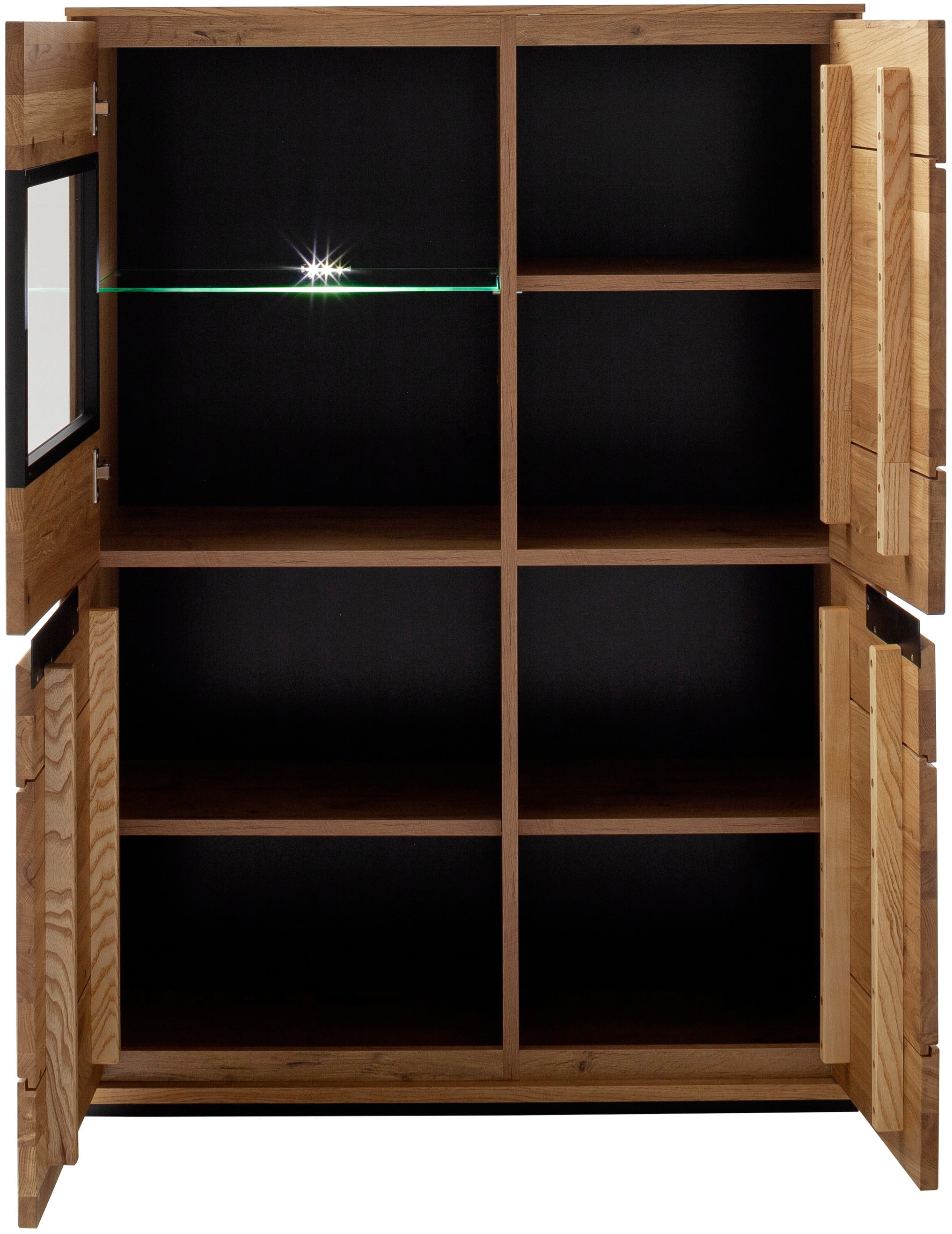 MCA living Stauraumvitrine »Araya Highboard«, (1 St.), Türen gedämpft