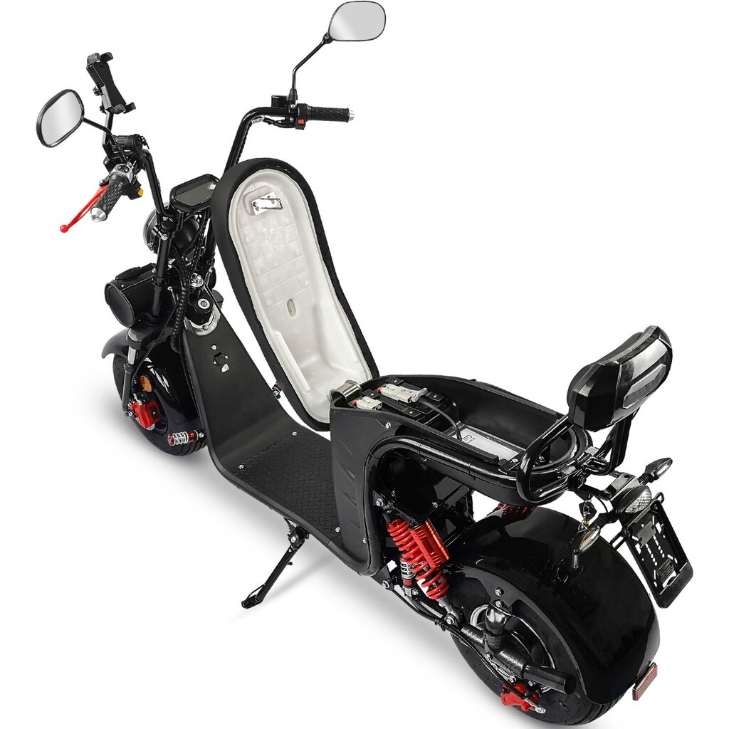 Rolektro E-Motorroller »E-Cruiser 45 Lithium, Schwarz, 2x 60V-20Ah Akku, 1500 Watt«