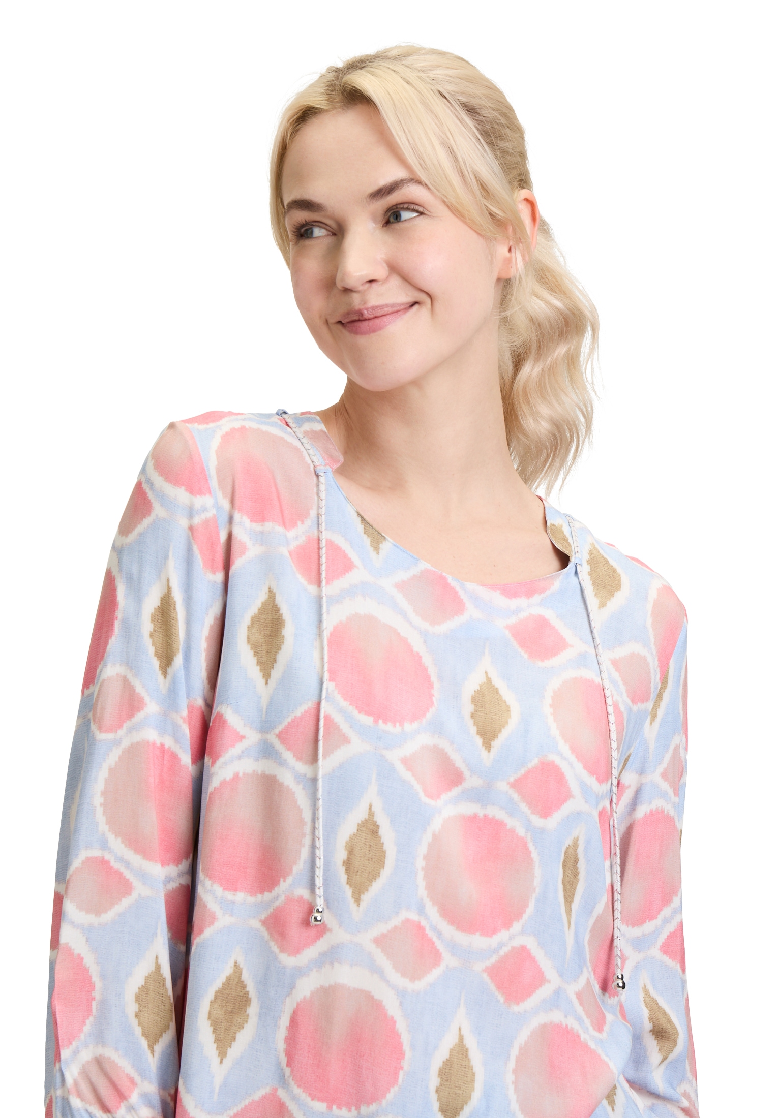 Cartoon Shirtbluse »Cartoon Blusenshirt mit Schnürung«