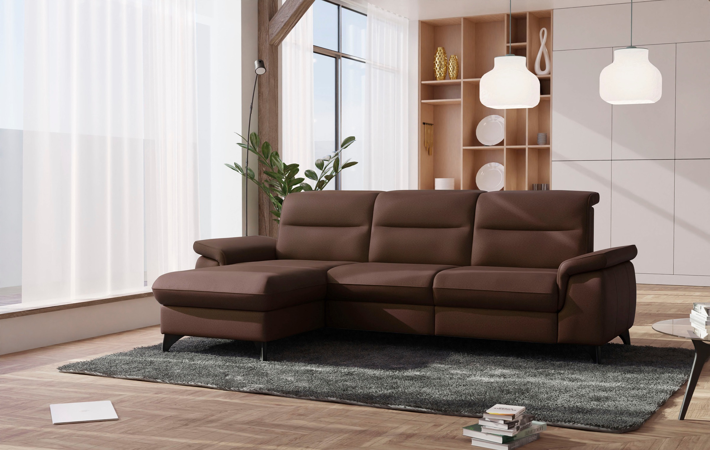 sit&more Sit&more Ecksofa »Astoria L-Form« pato...