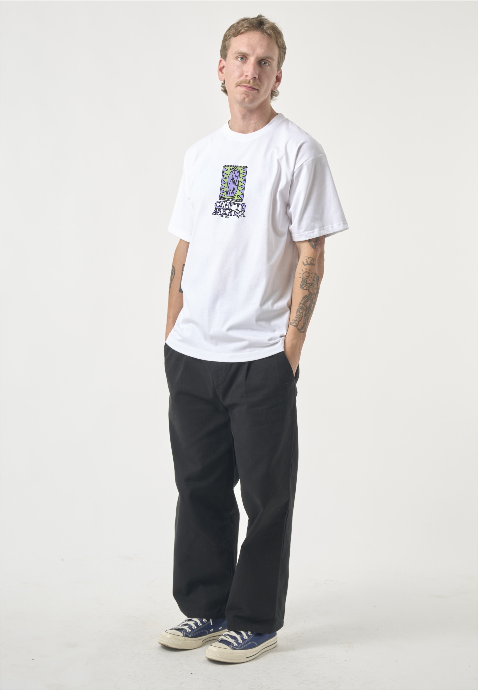 Cleptomanicx T-Shirt »Hello« mit lässigem Frontprint