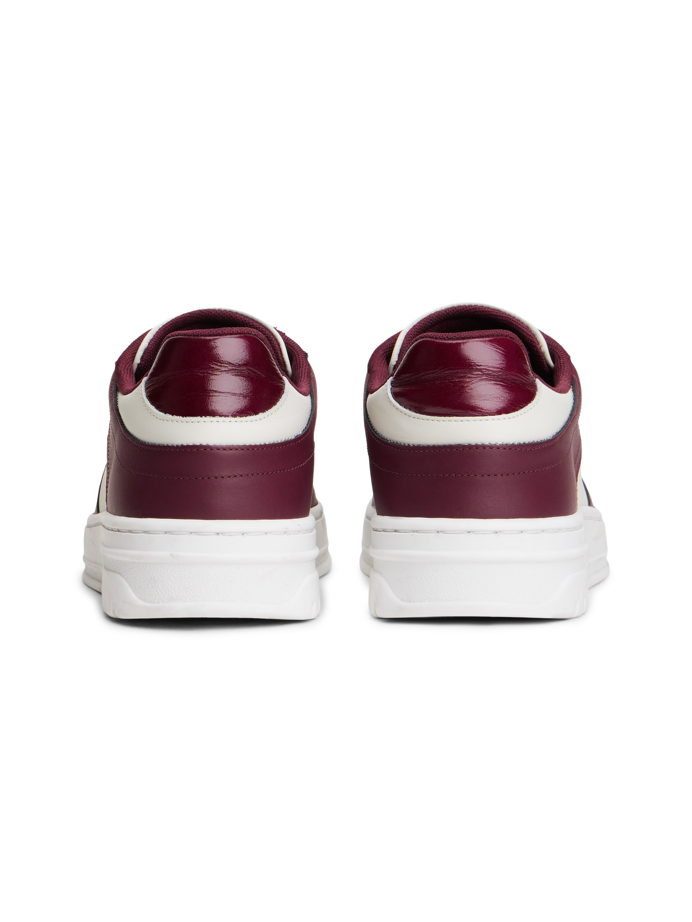 Tommy Hilfiger Plateausneaker »TH SPORTY CUPSOLE LEATHER«, Freizeitschuh, Halbschuh, Schnürschuh mit seitlichem Logo