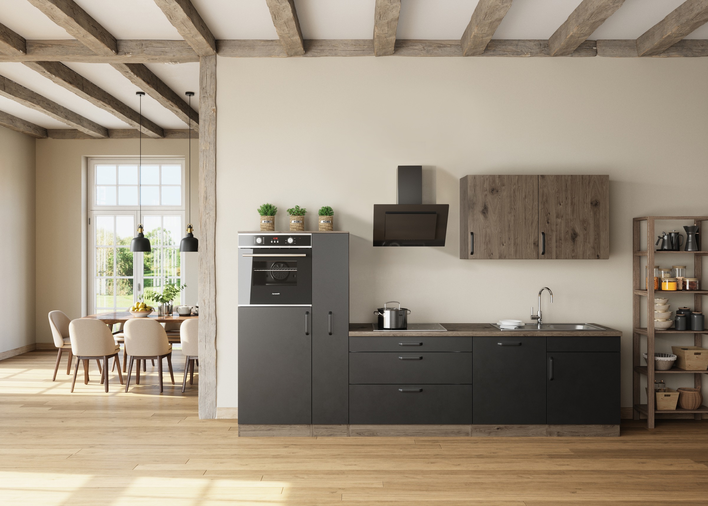 wiho Küchen Küchenzeile "Elba, TOPSELLER" wahlweise mit Hanseatic E-Geräten günstig online kaufen