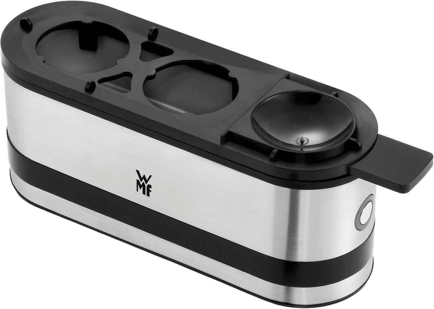 WMF Eierkocher »KÜCHENminis® 2-Eier-Kocher, integrierter Wasserdosierer und Eipick«, für 2 St. Eier, 250 W, hochwertiges Chromargan und langlebiges Tritan, Grifffläche