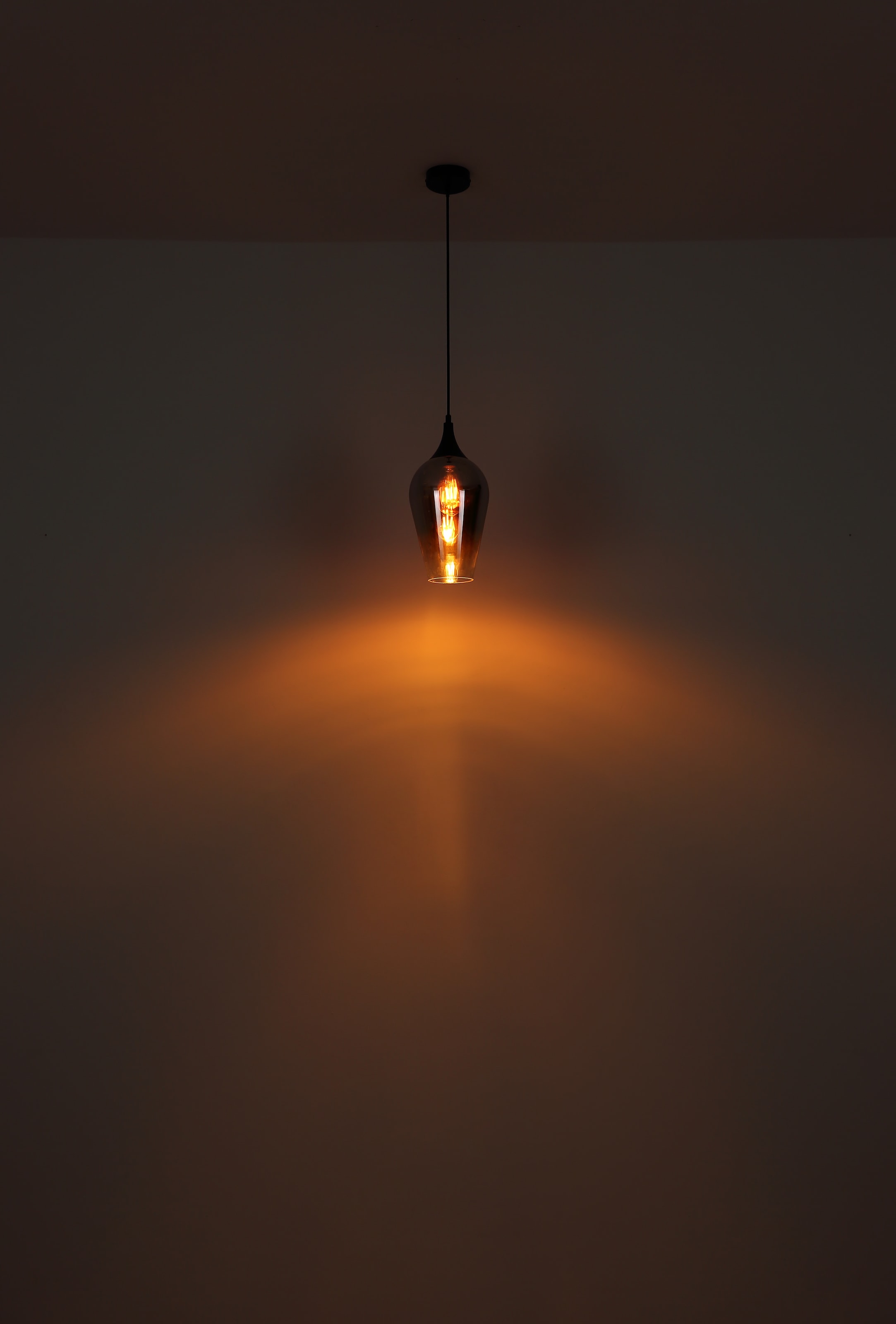 GLOBO LIGHTING Hängeleuchte »LAVUS«, Leuchtmittel E27 | ohne Leuchtmittel, Hängelampe/Pendell./Glas verchromt/Höhe kürzbar/Esstisch/Wohnzimmer