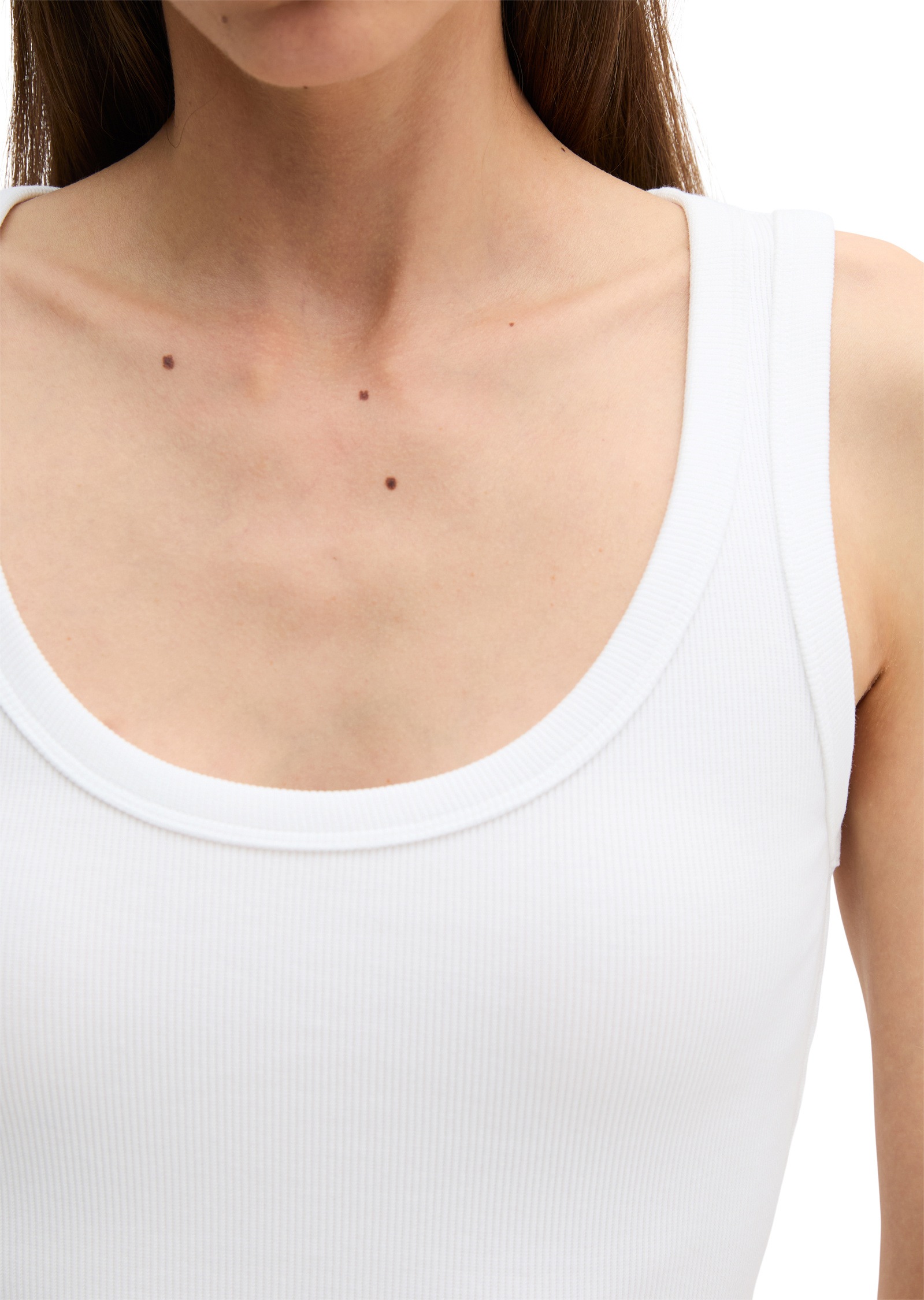 Marc O'Polo T-Shirt »aus elastischem Rippjersey«