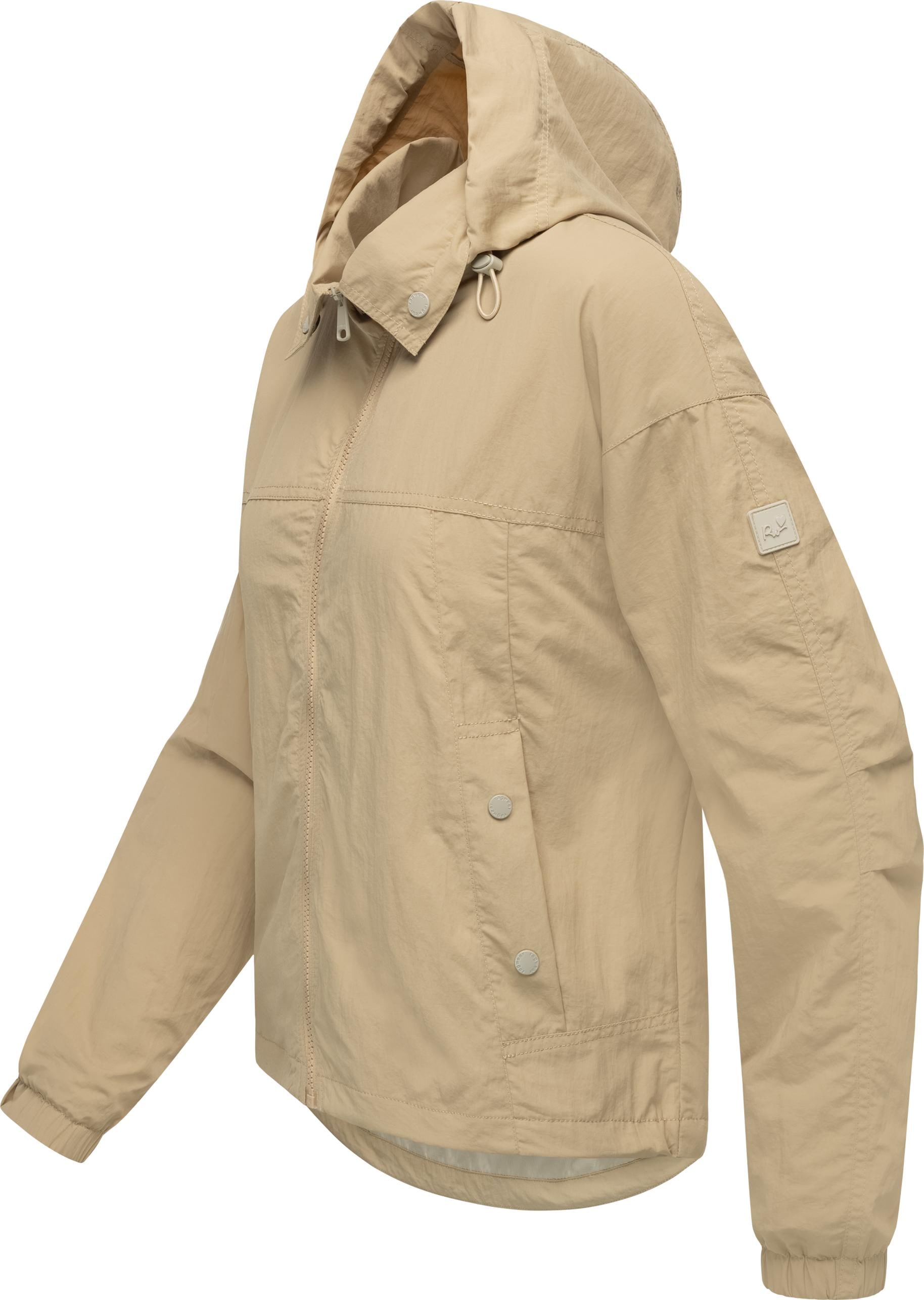 Ragwear Outdoorjacke »Cerys«, mit Kapuze, kurze Damen Übergangsjacke mit verstaubarer Kapuze
