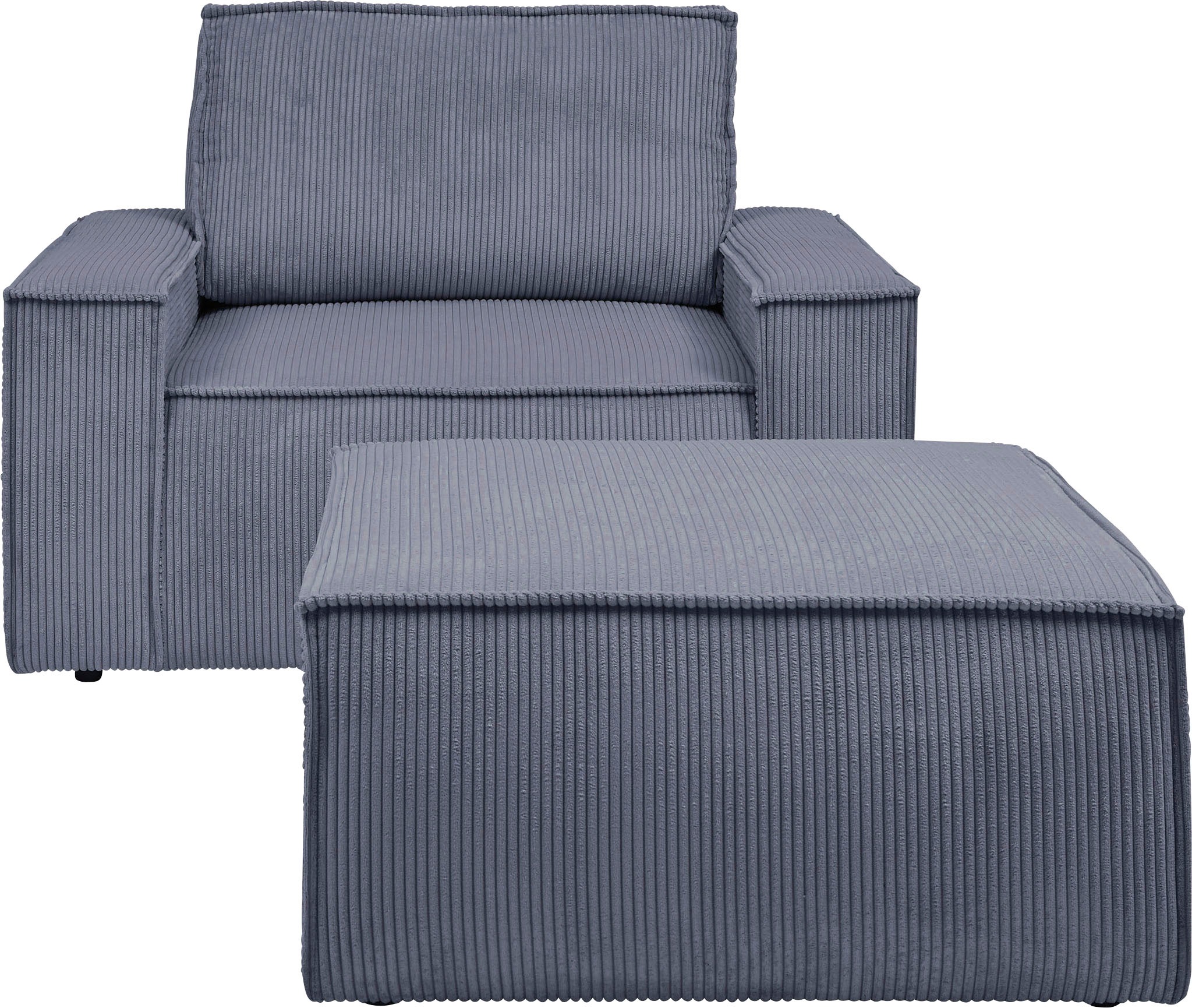 Home affaire Sessel "SHERWOOD", Loveseat und Hocker im Set, passend zur Pol günstig online kaufen