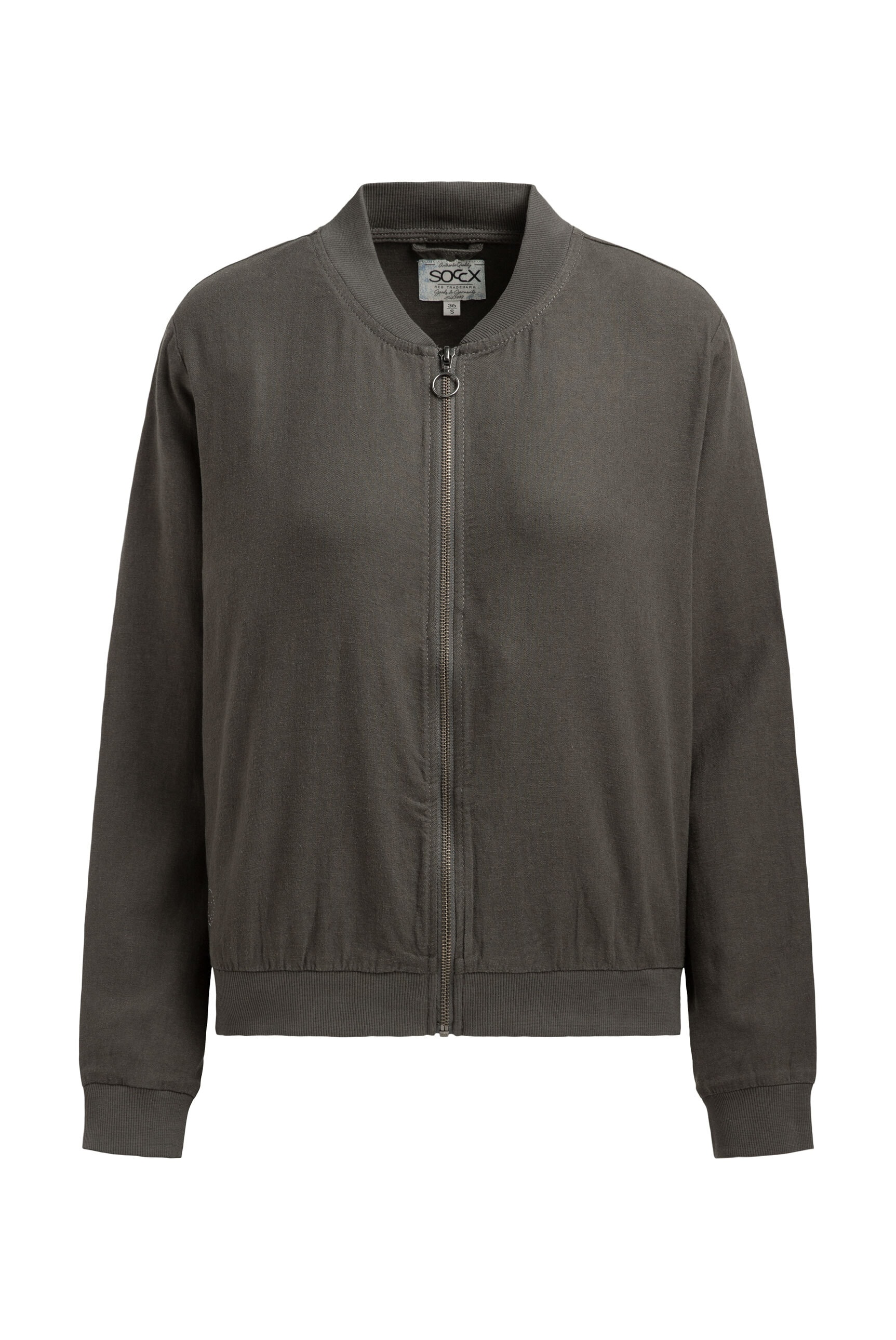 SOCCX Blouson ohne Kapuze mit Rippbündchen im Ärmel