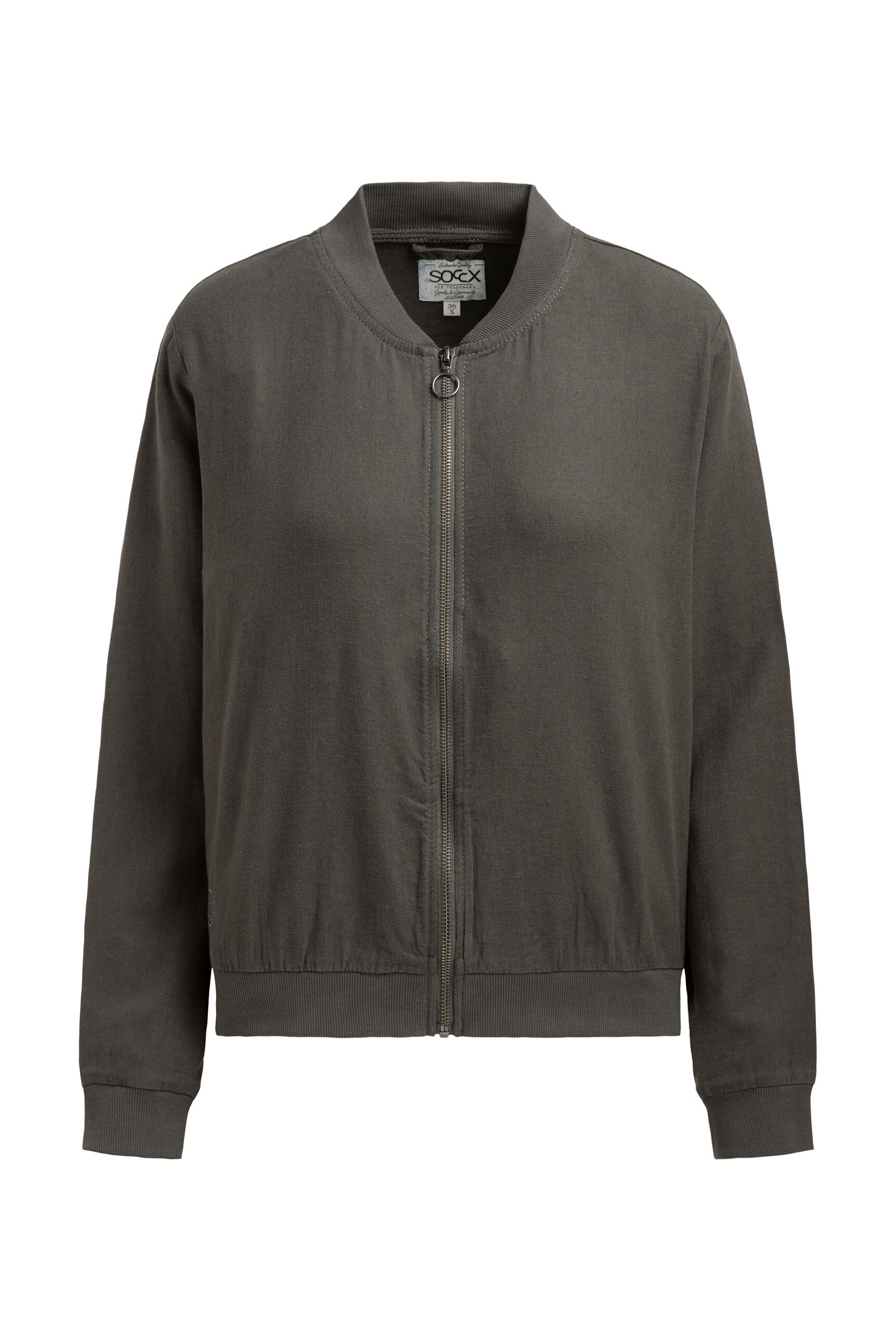 SOCCX Blouson ohne Kapuze mit Rippbündchen im Ärmel günstig online kaufen