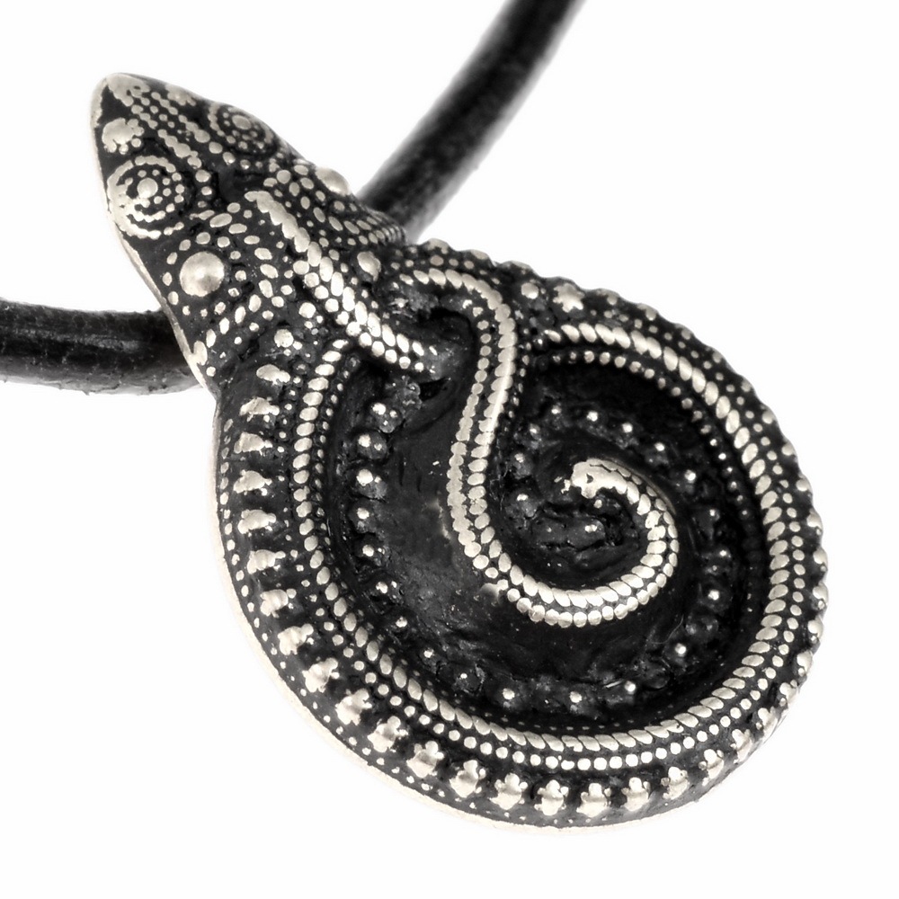 Adelia´s Amulett »Wikinger Anhänger / Amulett Schlangen Amulett von Gørding«, World of the Vikings