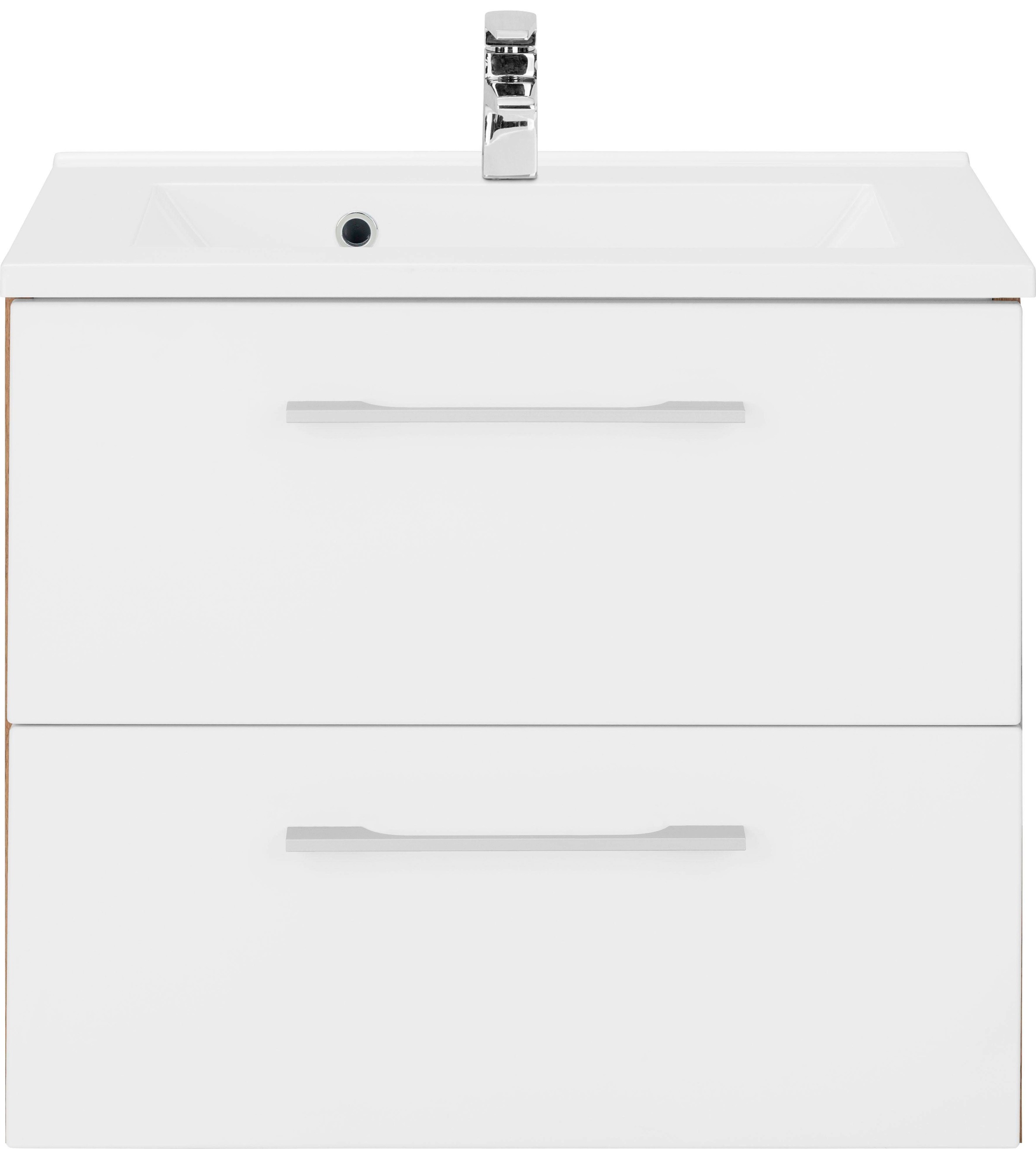 welltime Waschbeckenunterschrank »Soria«, Badmöbel, Waschtisch inkl. Waschbecken, Breite 60 cm