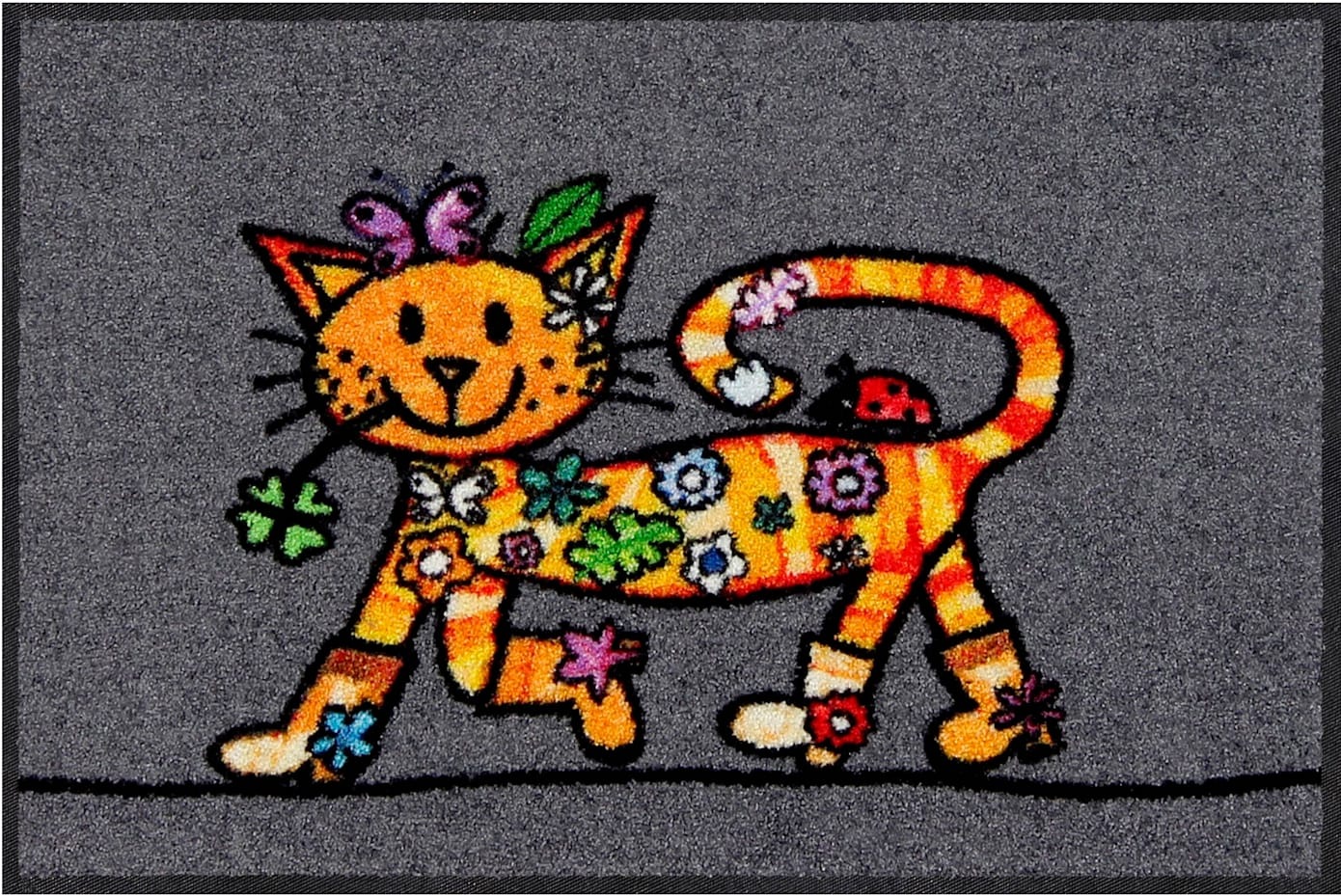 Fußmatte SALONLOEWE, B:50cm H:7mm L:75cm, bunt, Polyamid, Flur, Teppiche