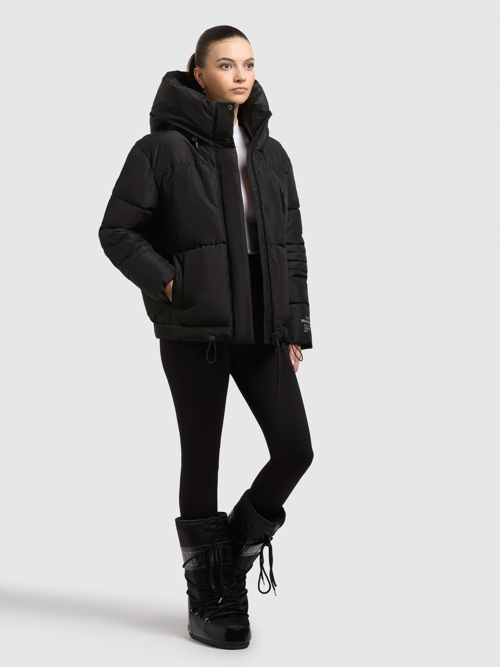 khujo Steppjacke »PEEKE2 WITH GLOVES« mit Kapuze