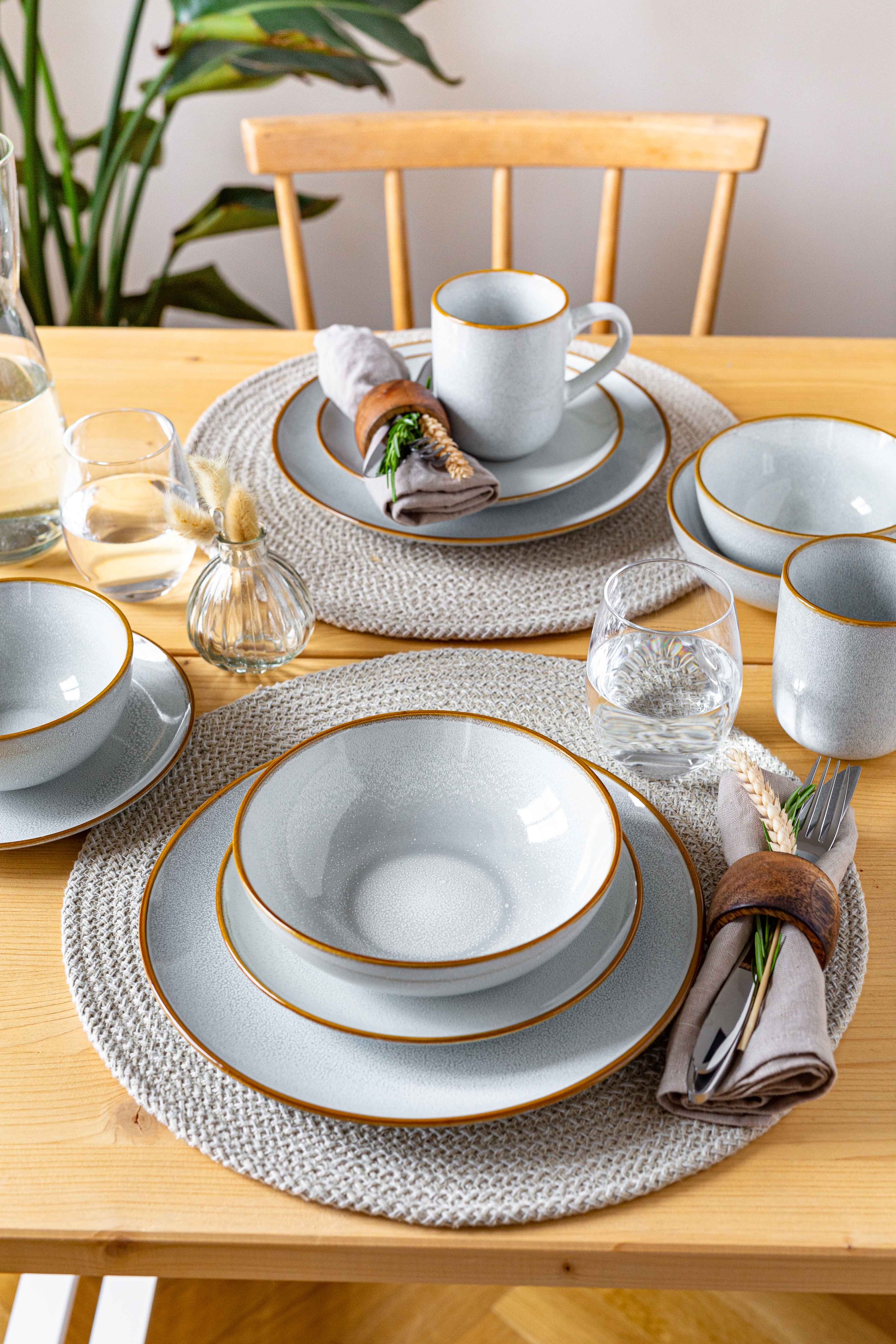 MÄSER Kombiservice "MABELLA, Geschirrset, Steinzeug" Geschirr-Set, Service günstig online kaufen