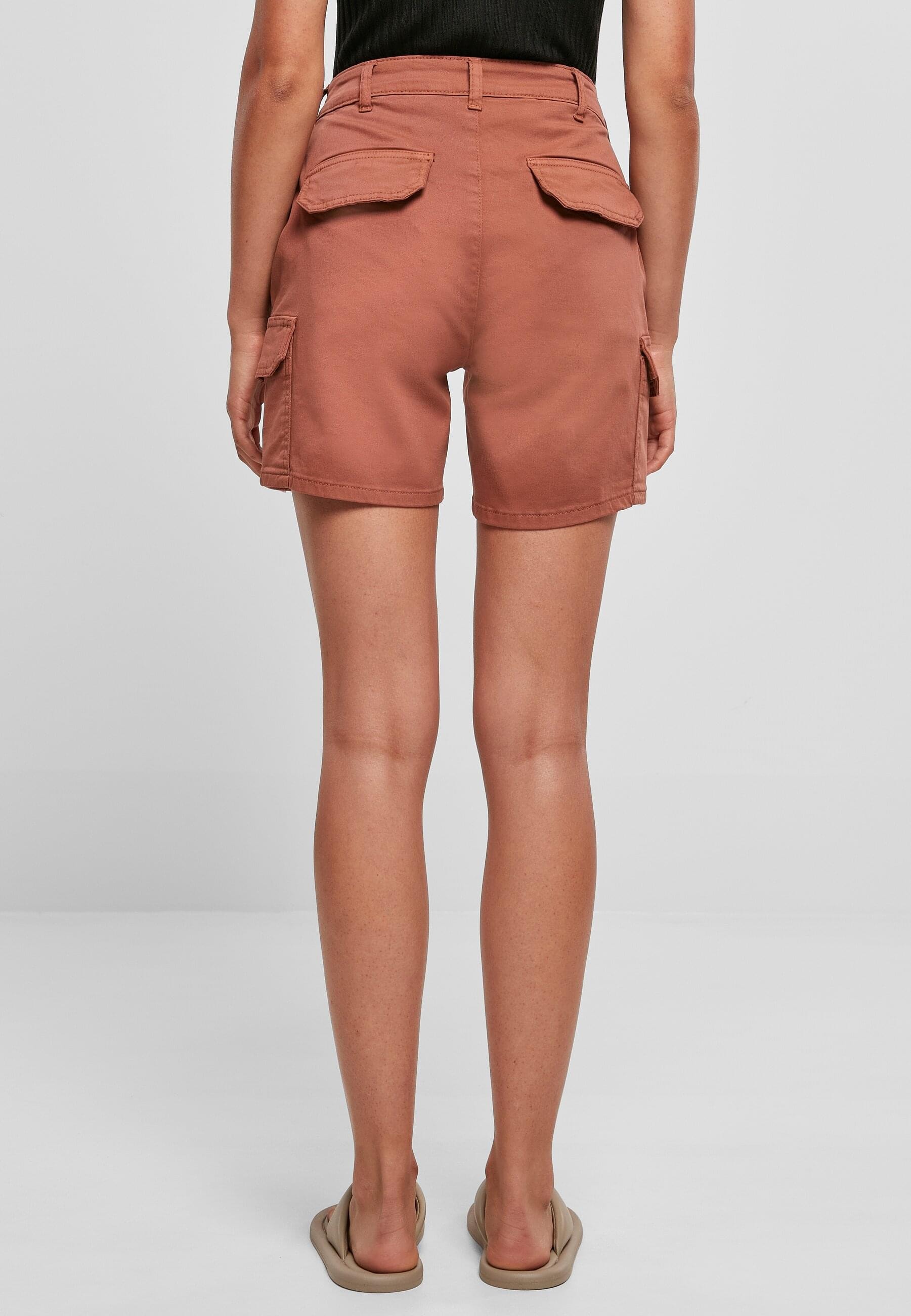 URBAN CLASSICS Cargohose »Urban Classics Damen Ladies High Waist Cargo Shorts«, (1 tlg.)