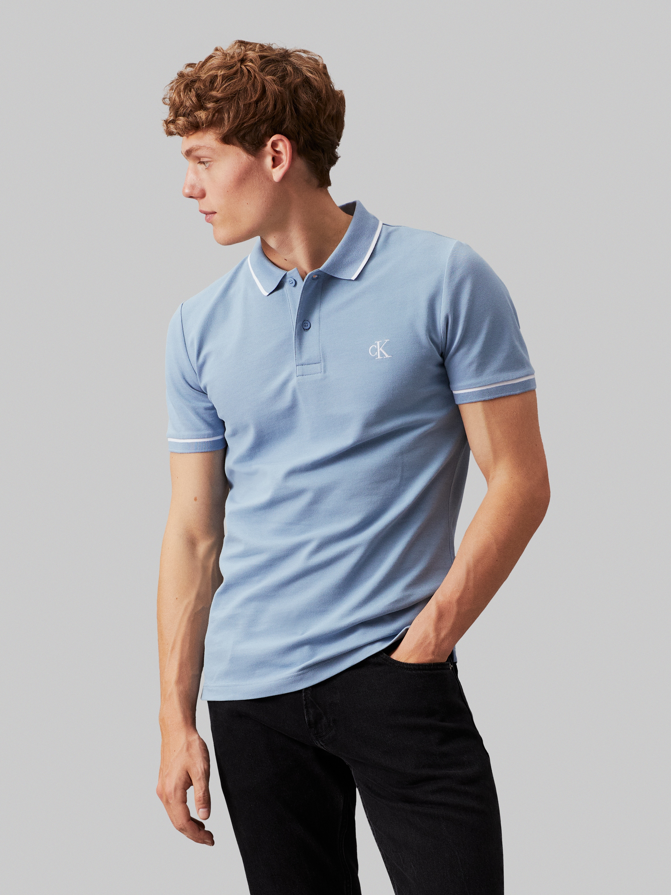 Poloshirt »TIPPING SLIM POLO«, mit Logomarkenlabel