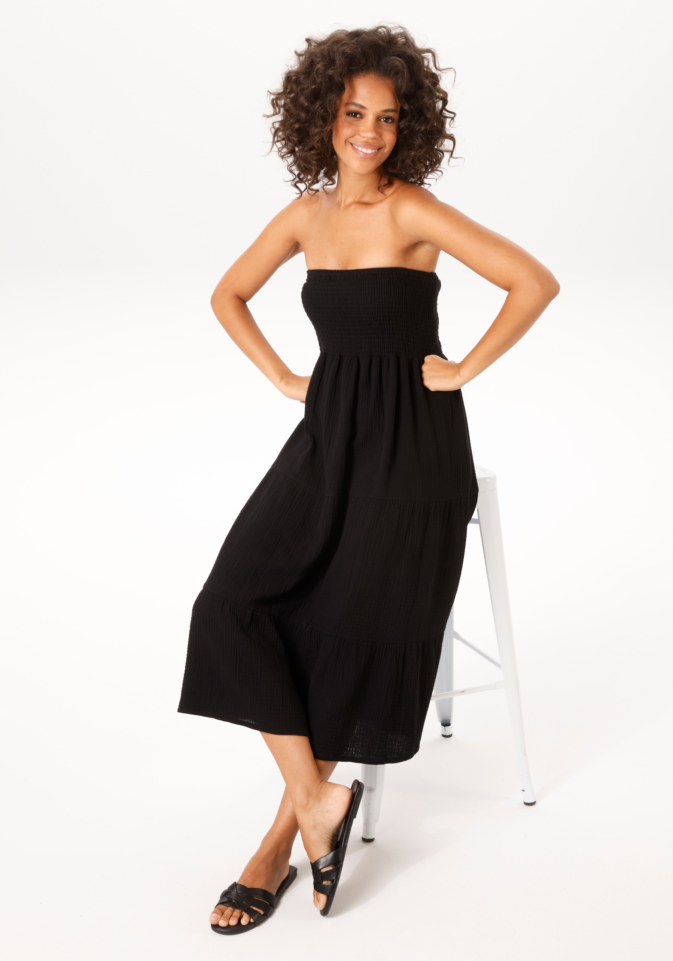 Aniston CASUAL Sommerkleid - auch als Maxirock tragbar