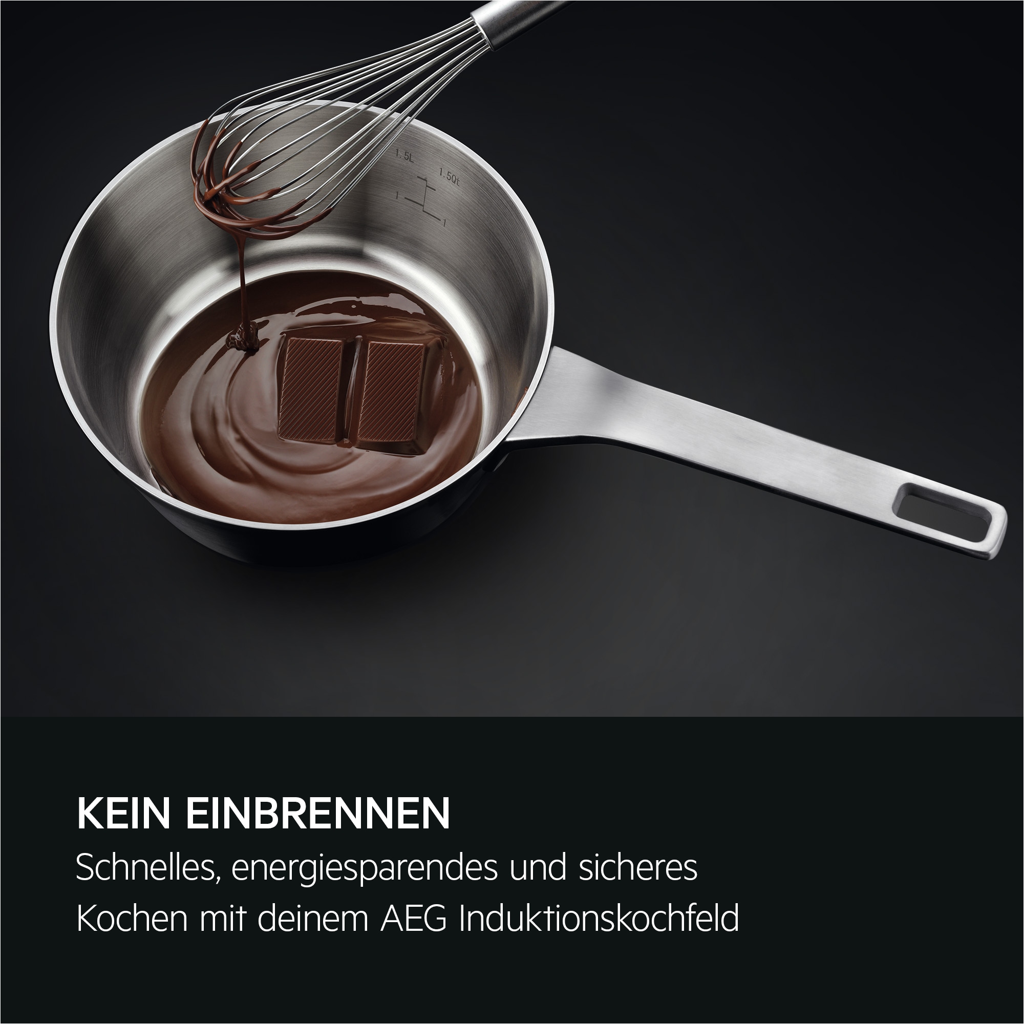 AEG Kochfeld mit Dunstabzug »TH84CB0BSZ« SaphirMatt® - 10× kratzresistenter & Anti Fingerprint, Made in Germany