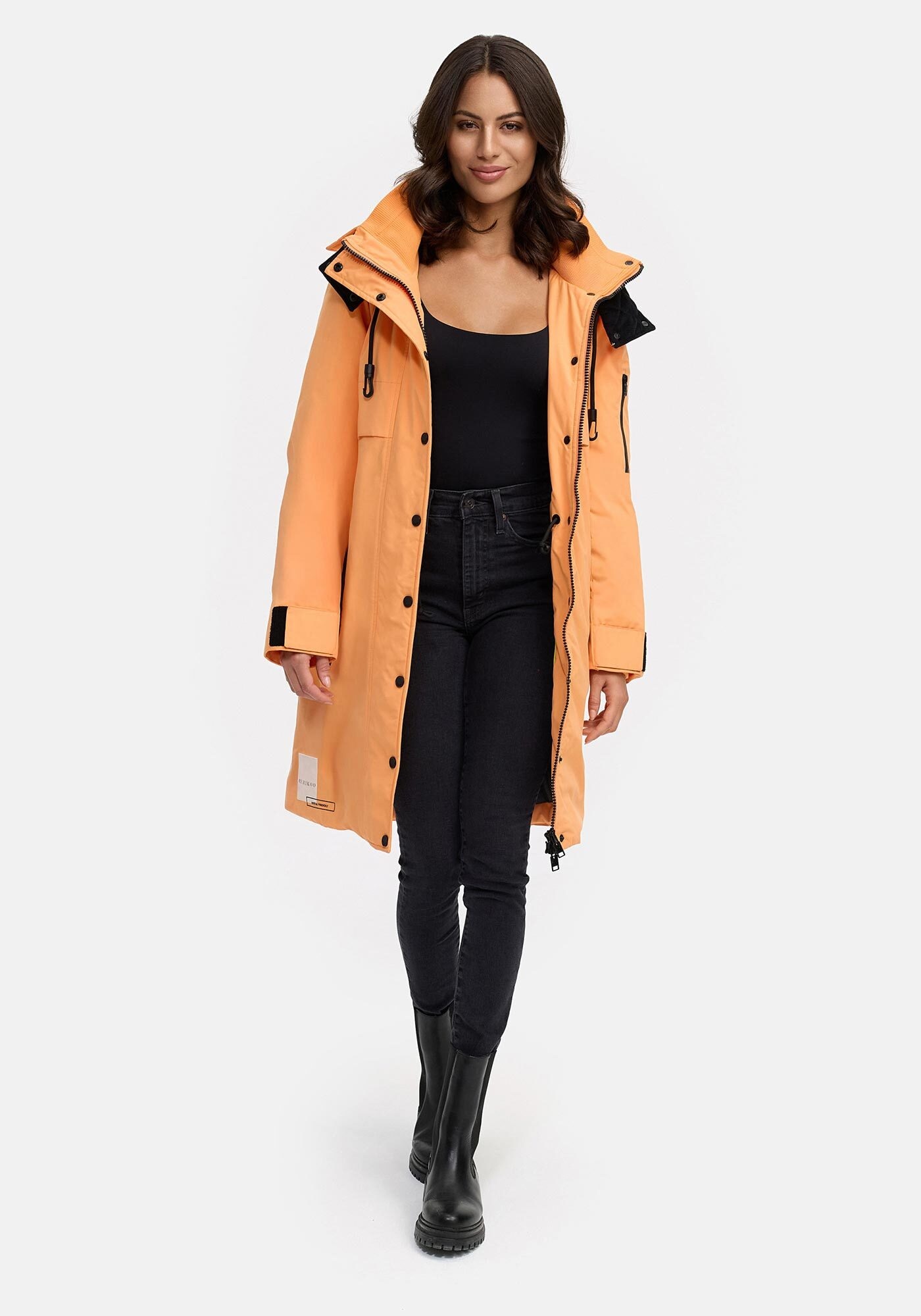 Marikoo Winterjacke "Anoukaa", langer Parka mit abnehmbarer Kapuze günstig online kaufen