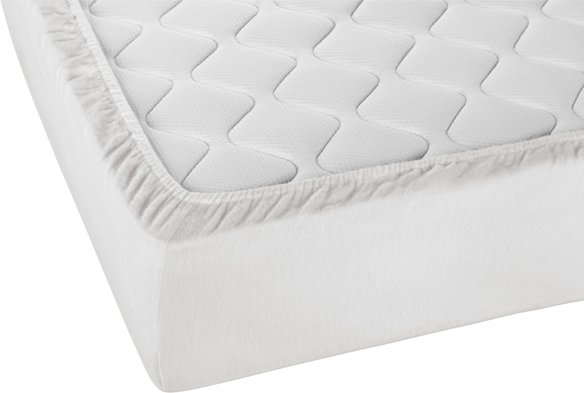 Biberna Sleep & Protect Matratzenauflage »Stretchmolton-Spannbetttuch für Wasserbetten + hohe Matratzen«, (1 St.)