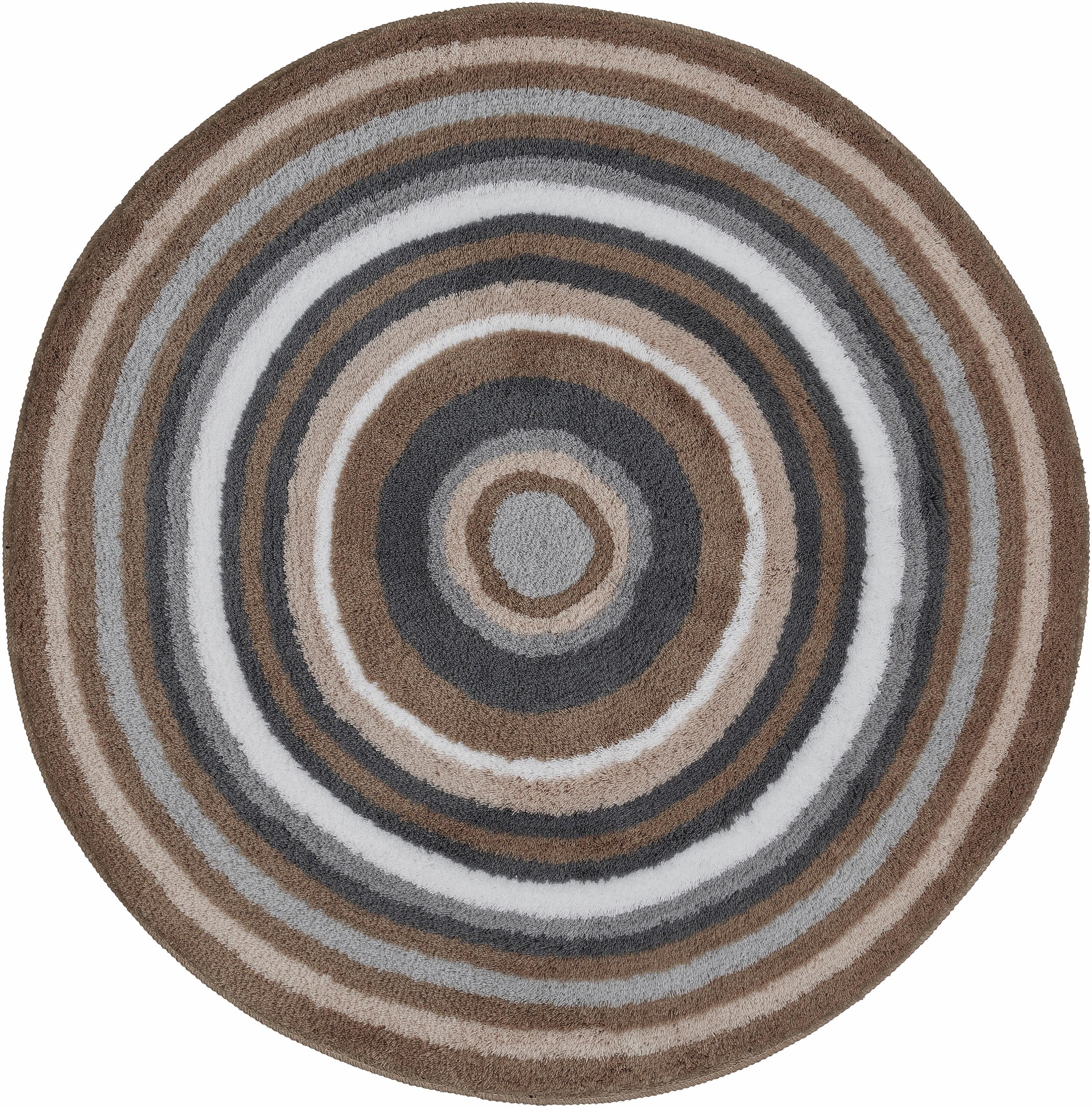 Kleine Wolke Badematte »Mandala«, rutschhemmend beschichtet, fußbodenheizungsgeeignet, Badteppich, modernes Design, gestreift, waschbar