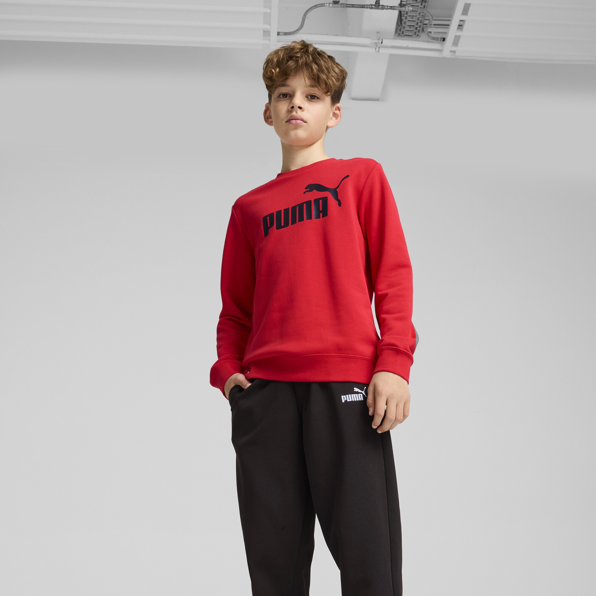 PUMA Jogginganzug »Essentials No. 1 Logo Crew Trainingsanzug Jungen«