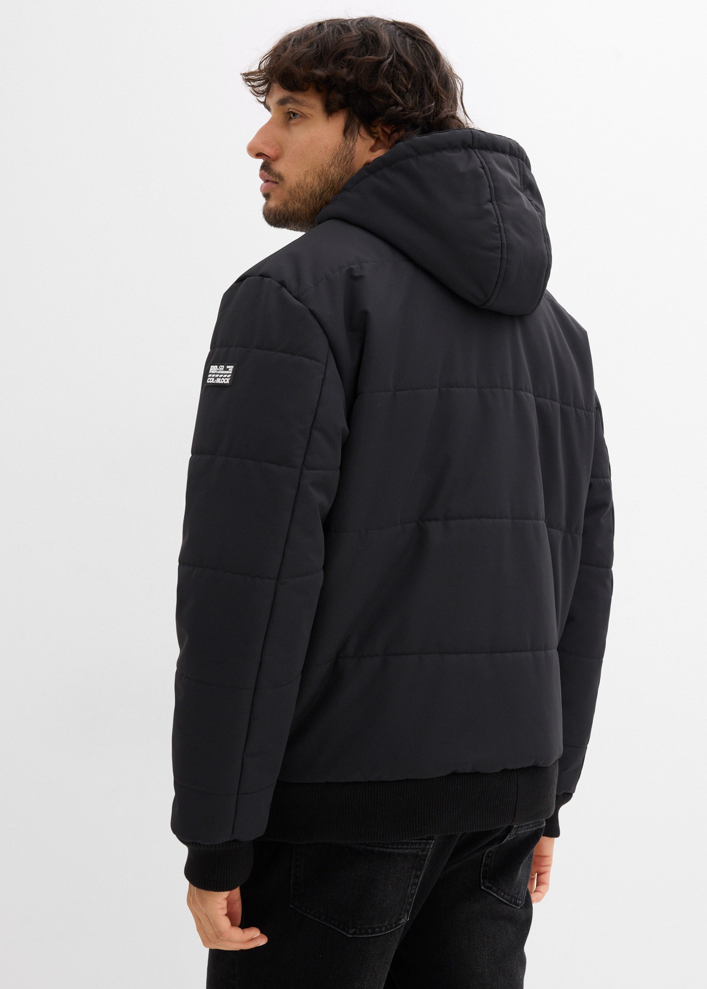 bonprix Steppjacke "Winter-Steppjacke in Blousonform mit Kapuze" mit Kapuze günstig online kaufen