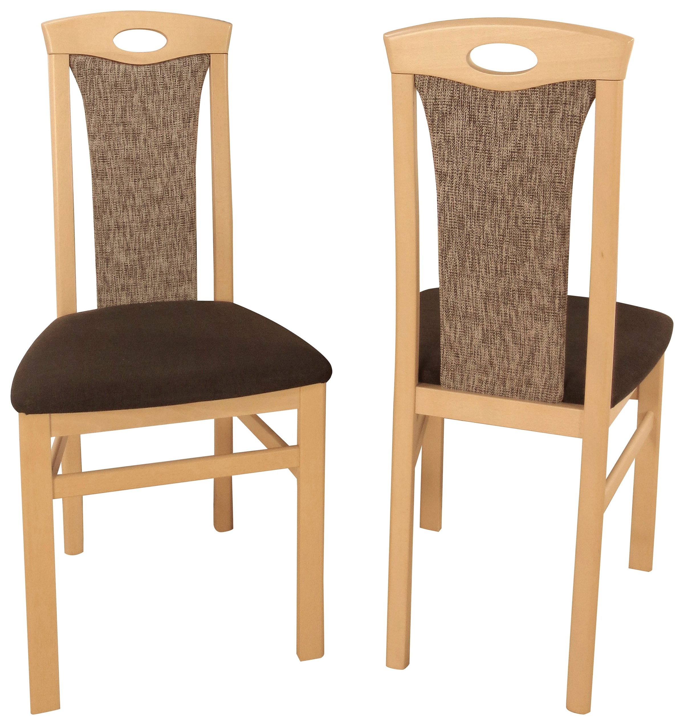 Home affaire 4-Fußstuhl "Kasia" (Set) 2 Stk. Struktur günstig online kaufen