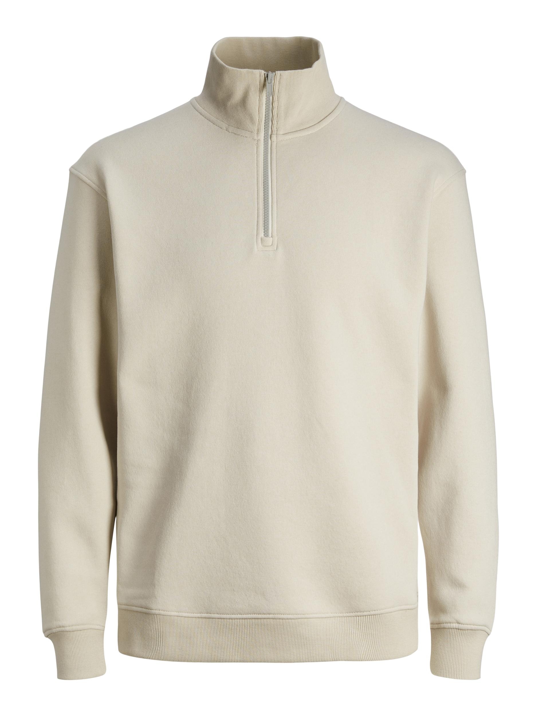 Jack & Jones Sweatshirt »JJEBRADLEY SWEAT HALF ZIP NOOS«, mit Stehkragen