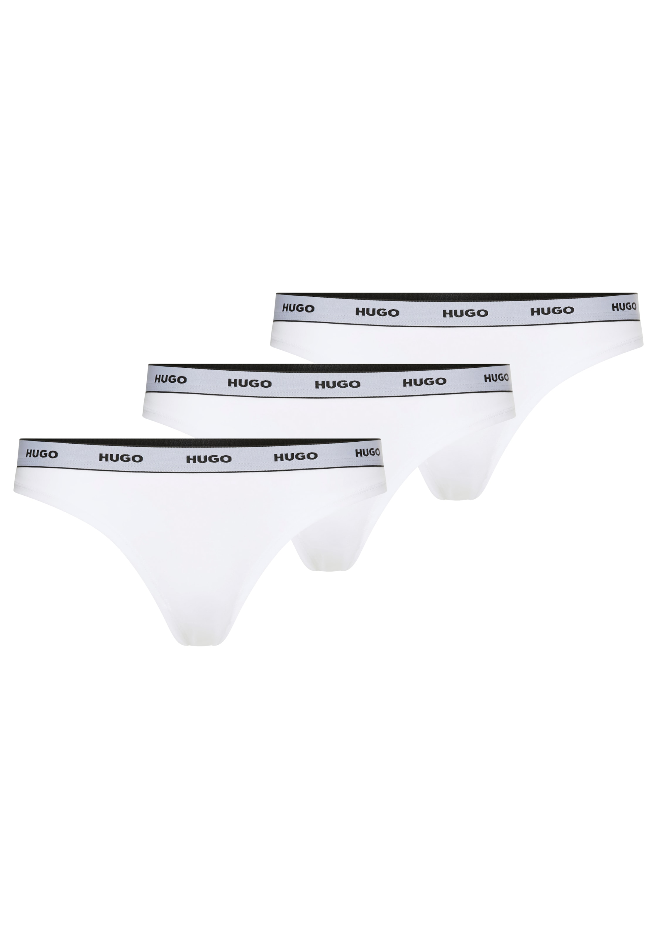 HUGO String TRIPLET THONG STRIPE elastischer Bund mit Logo, enganliegend günstig online kaufen