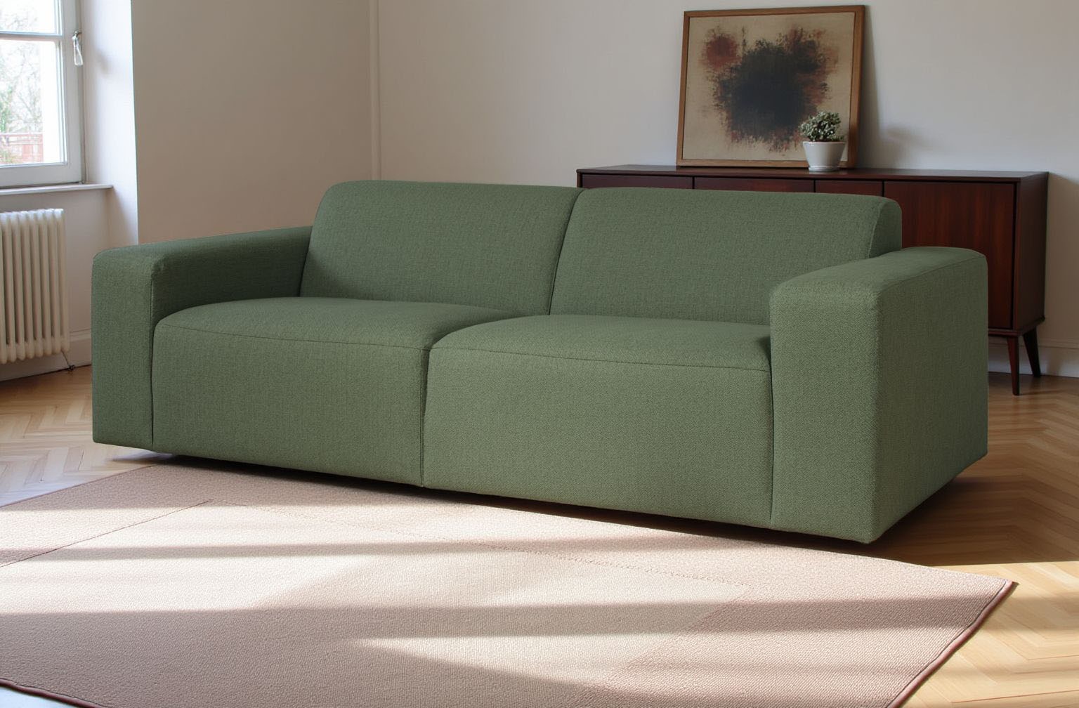 INOSIGN 3-Sitzer »Koa, 228 cm, Modulsofa in Webstoff, Cord«, Designsofa in Cord, weicher Lounge-Sitzkomfort