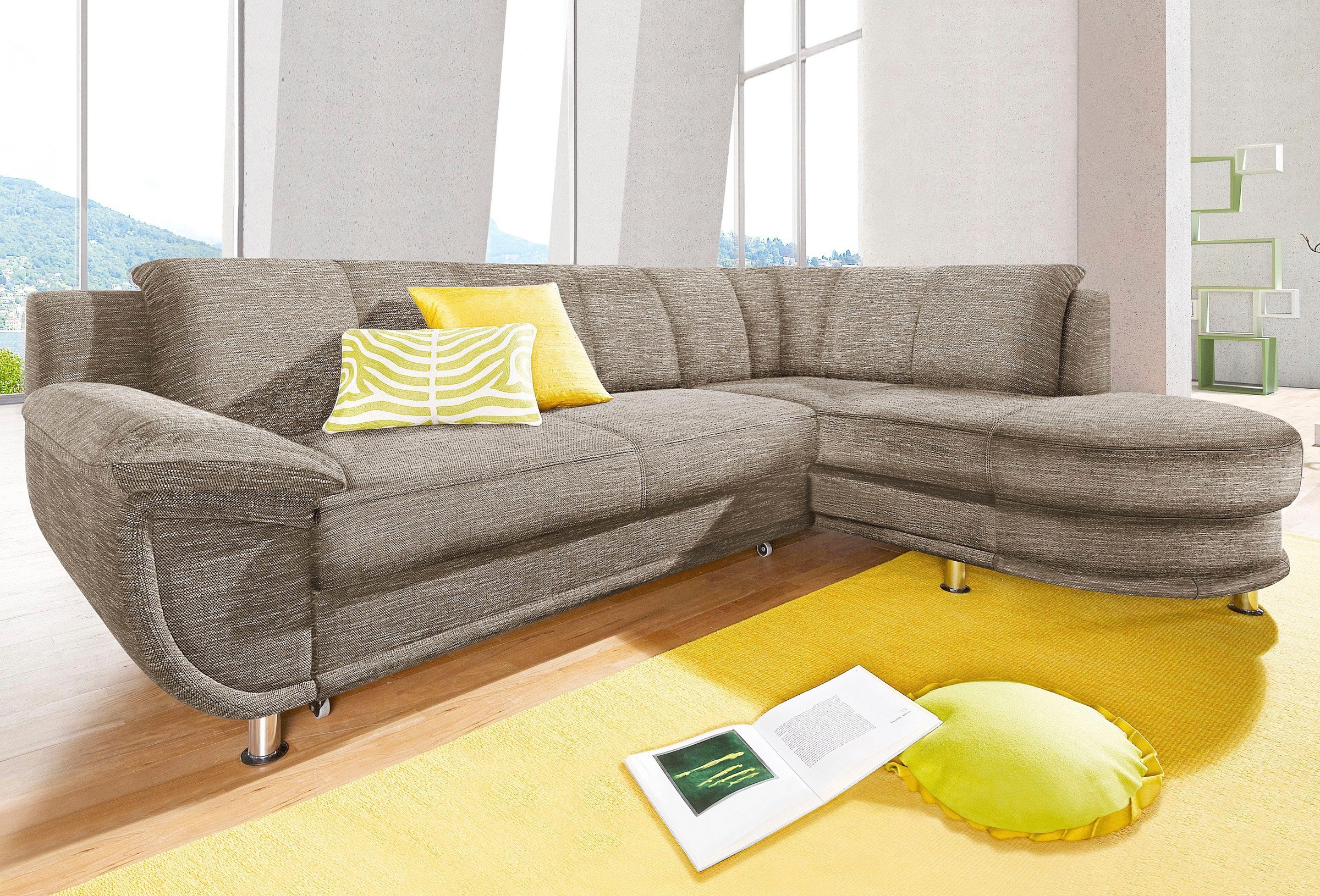 TRENDMANUFAKTUR Ecksofa "Rondo, zeitlos und elegant, bequem, L-Form", wahlw günstig online kaufen