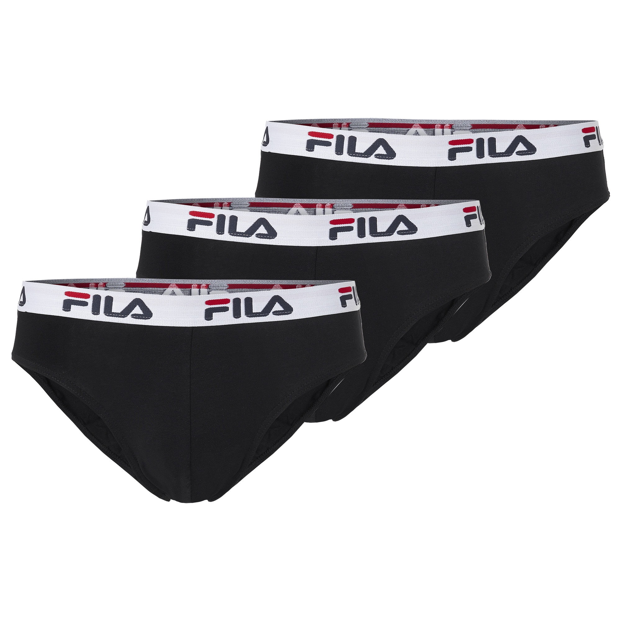 "Slip FILA ""JUNIOR BOY BRIEF"", Jungen, Gr. 146/152, schwarz, Obermaterial: 95% Baumwolle, 5% Elasthan, unifarben, körpernah, Unterhosen Slip