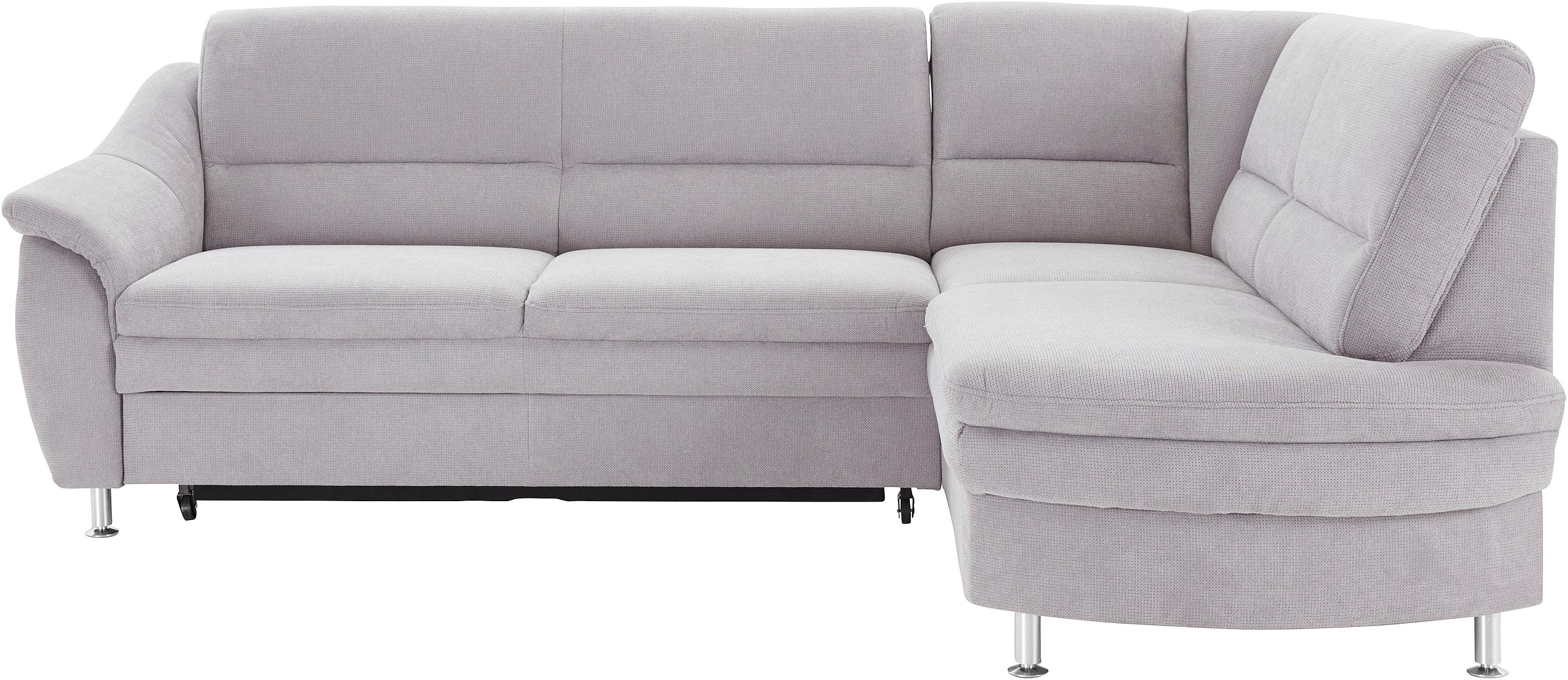 sit&more Ecksofa "Cardoso L-Form" mit Federkern, wahlweise mit Schlaffunktion und Schubkasten